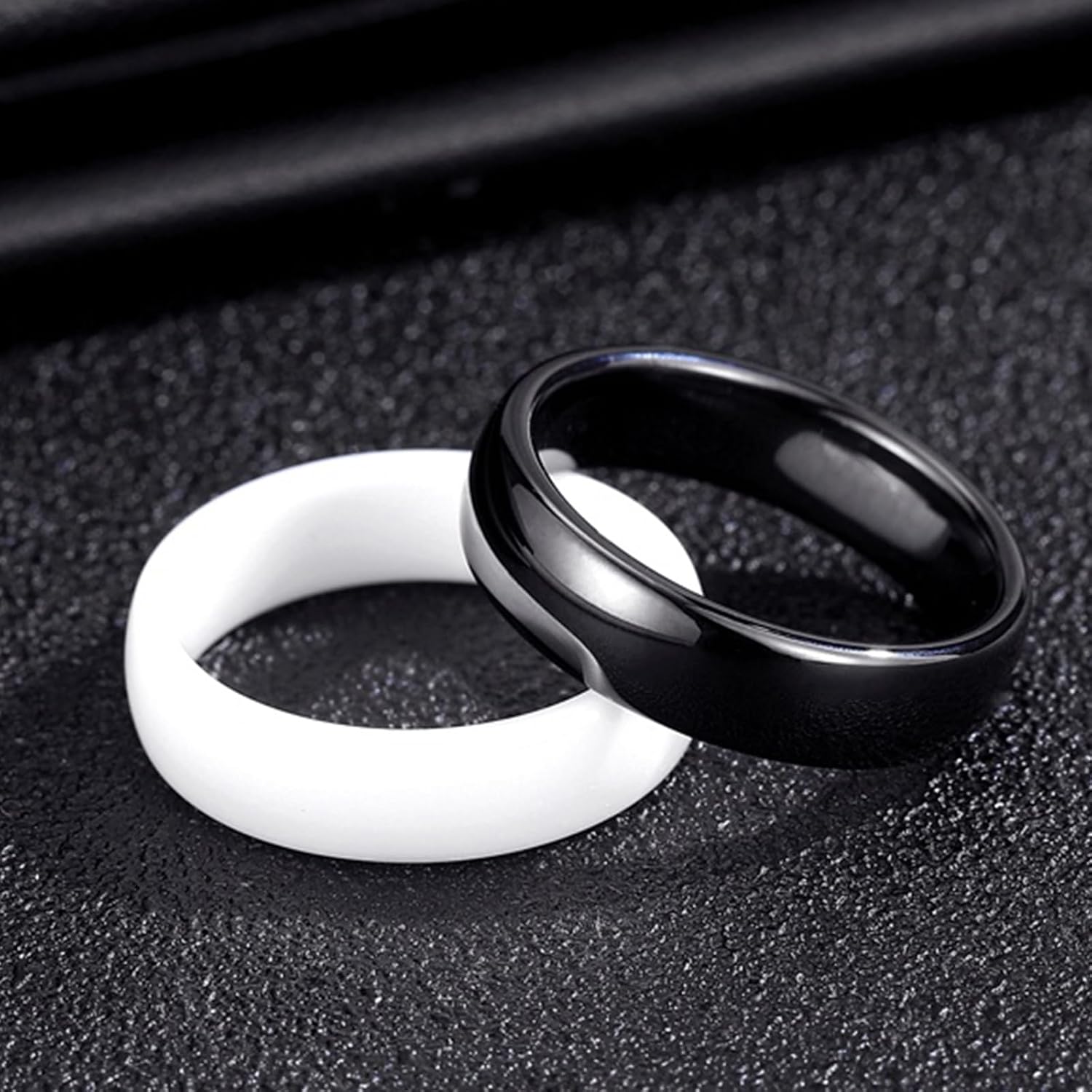 ANILLO INTELIGENTE NEXUVELL TESLA PARA MODEL 3/Y/S CERÁMICA BLANCA TALLA 6 US - 5