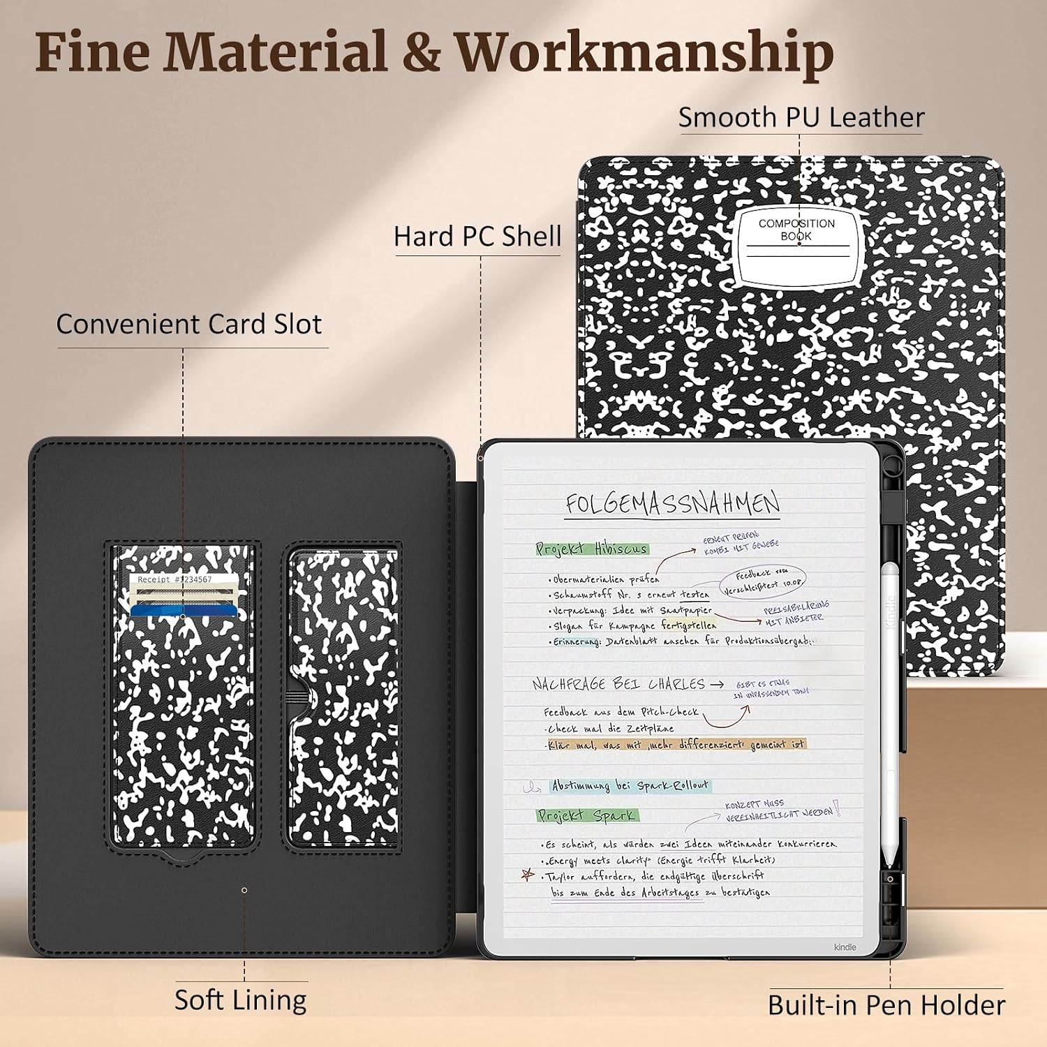 FUNDA MOKO STAND CASE PARA KINDLE SCRIBE 11' 2025 Y KINDLE SCRIBE COLORSOFT - 5