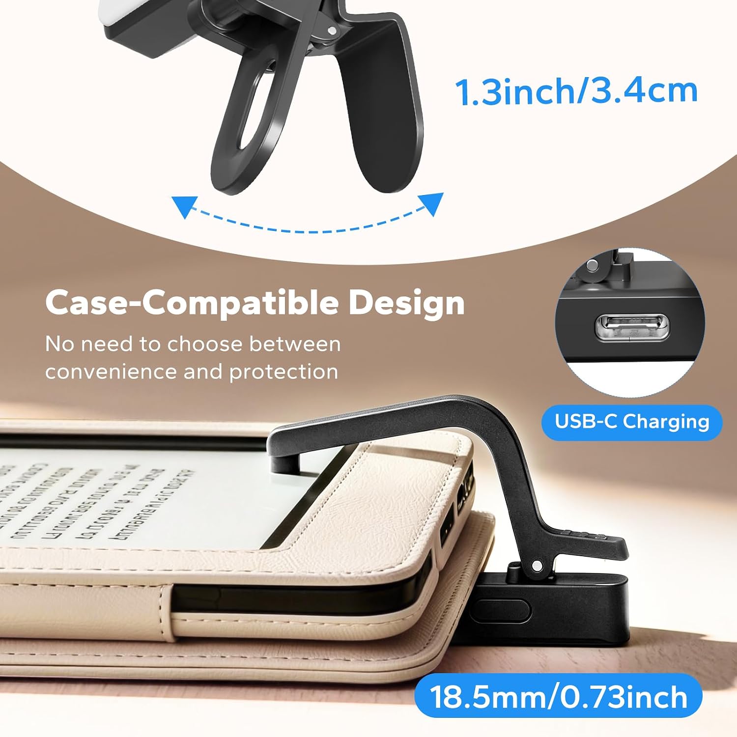 CONTROL REMOTO PARA KINDLE SYCELU K3 NEGRO CON LUZ Y TEMPORIZADOR DE LECTURA - 3