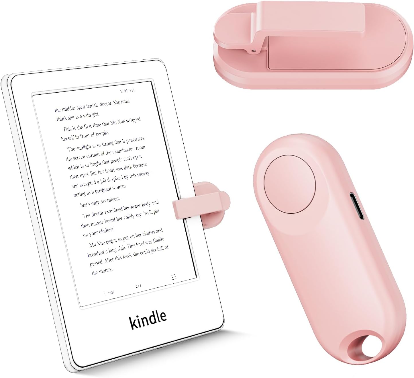 CONTROL REMOTO RF SYCELU PARA KINDLE PAPERWHITE Y TABLETS COLOR ROSA - 1