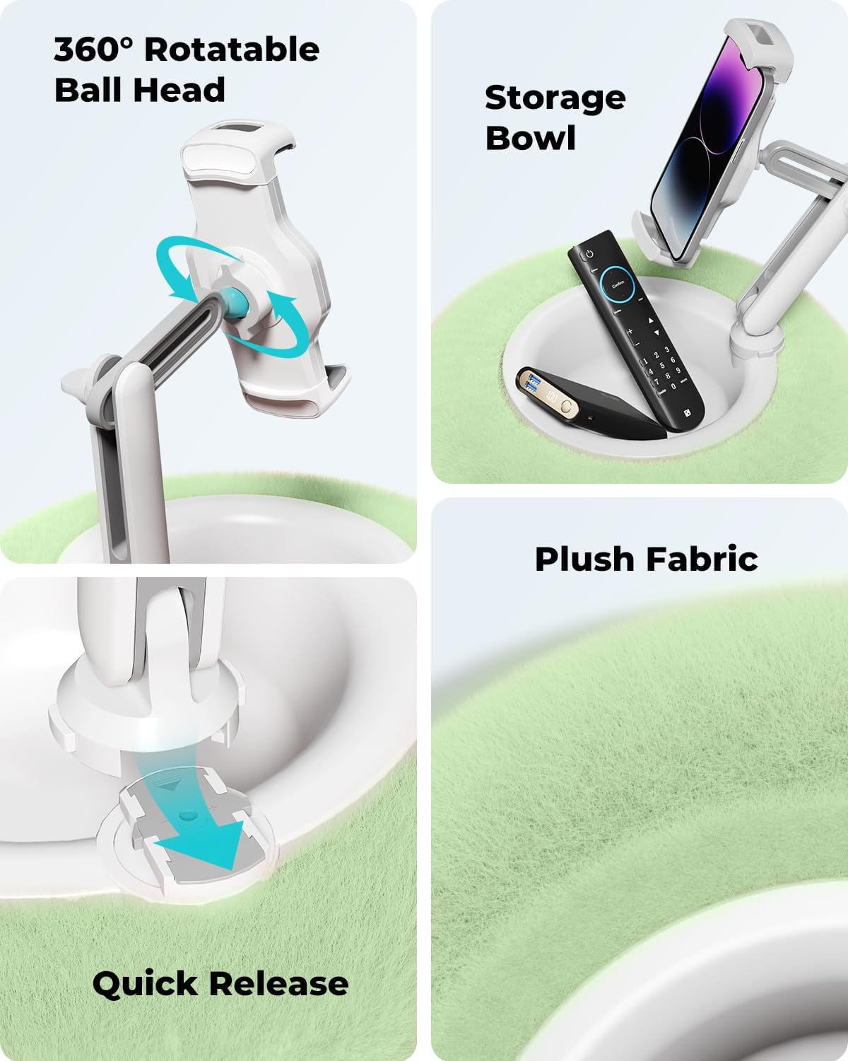 SOPORTE PARA TABLET VIOZON MODELO PILLOW VERDE COMPATIBLE 4.7-13 PULGADAS - 5