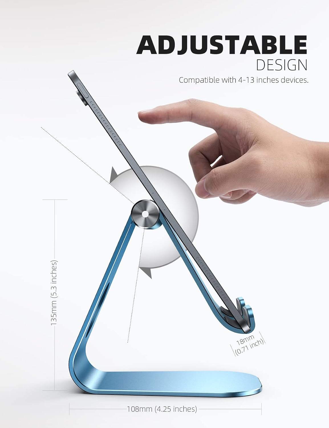 SOPORTE PARA TABLET LAMICALL AJUSTABLE ALUMINIO MULTIÁNGULO - 5