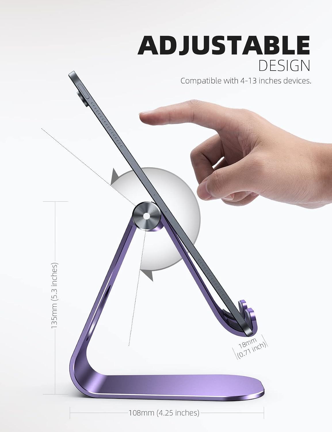 SOPORTE PARA TABLET LAMICALL AJUSTABLE ALUMINIO MULTIÁNGULO - 5