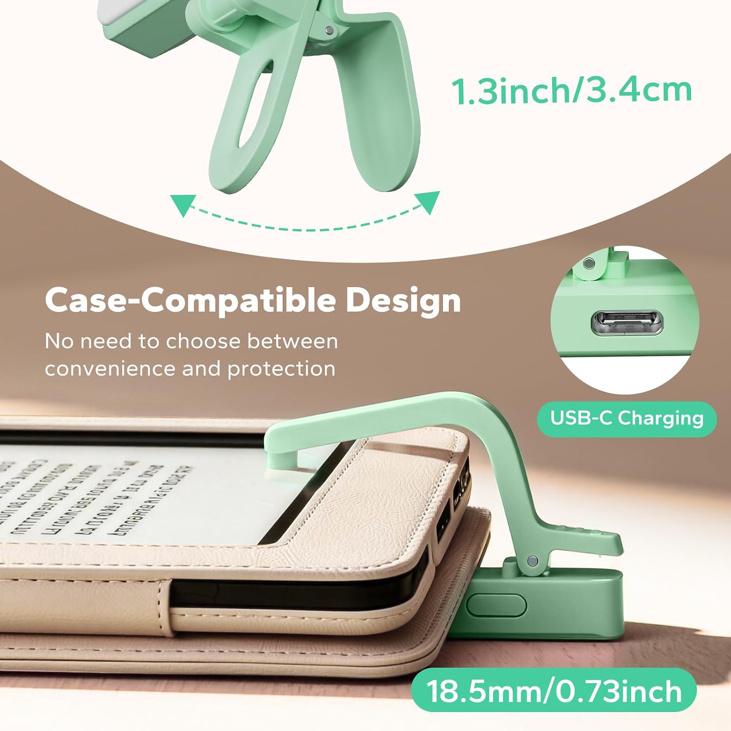 CONTROL REMOTO SYCELU K3 VERDE PARA KINDLE CON LUZ Y TEMPORIZADOR DE LECTURA - 3
