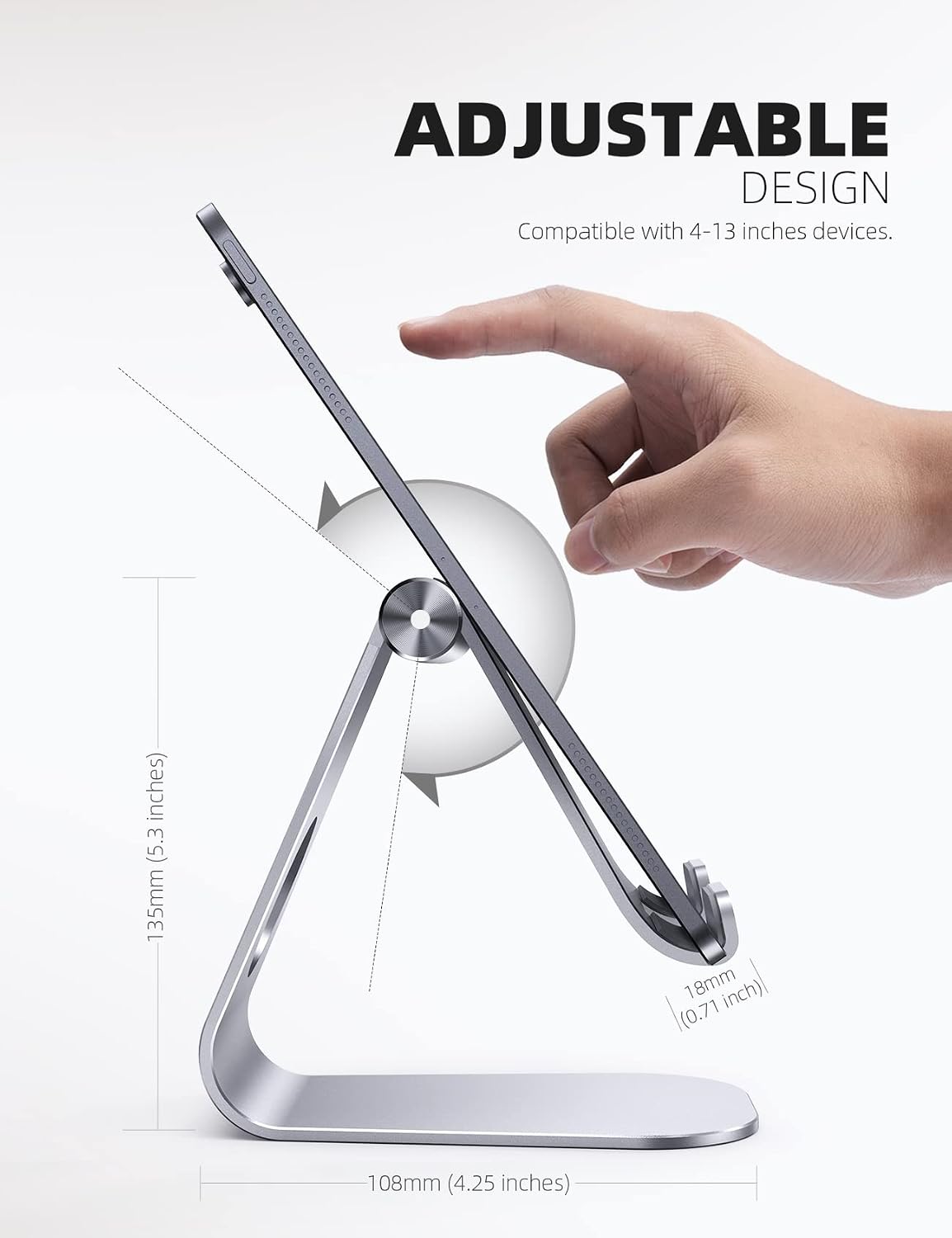 SOPORTE PARA TABLET LAMICALL AJUSTABLE ALUMINIO MULTIÁNGULO - 5