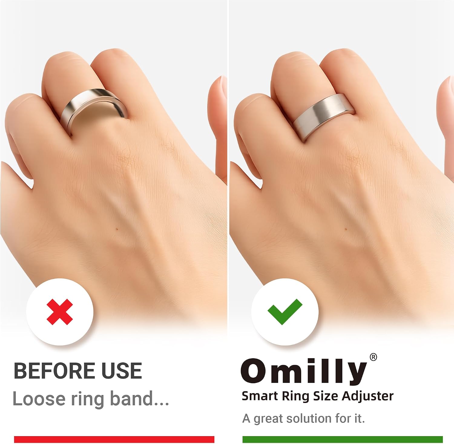 AJUSTADOR DE TALLA PARA ANILLOS INTELIGENTES OMILLY TRANSPARENTE 120 PIEZAS - 3