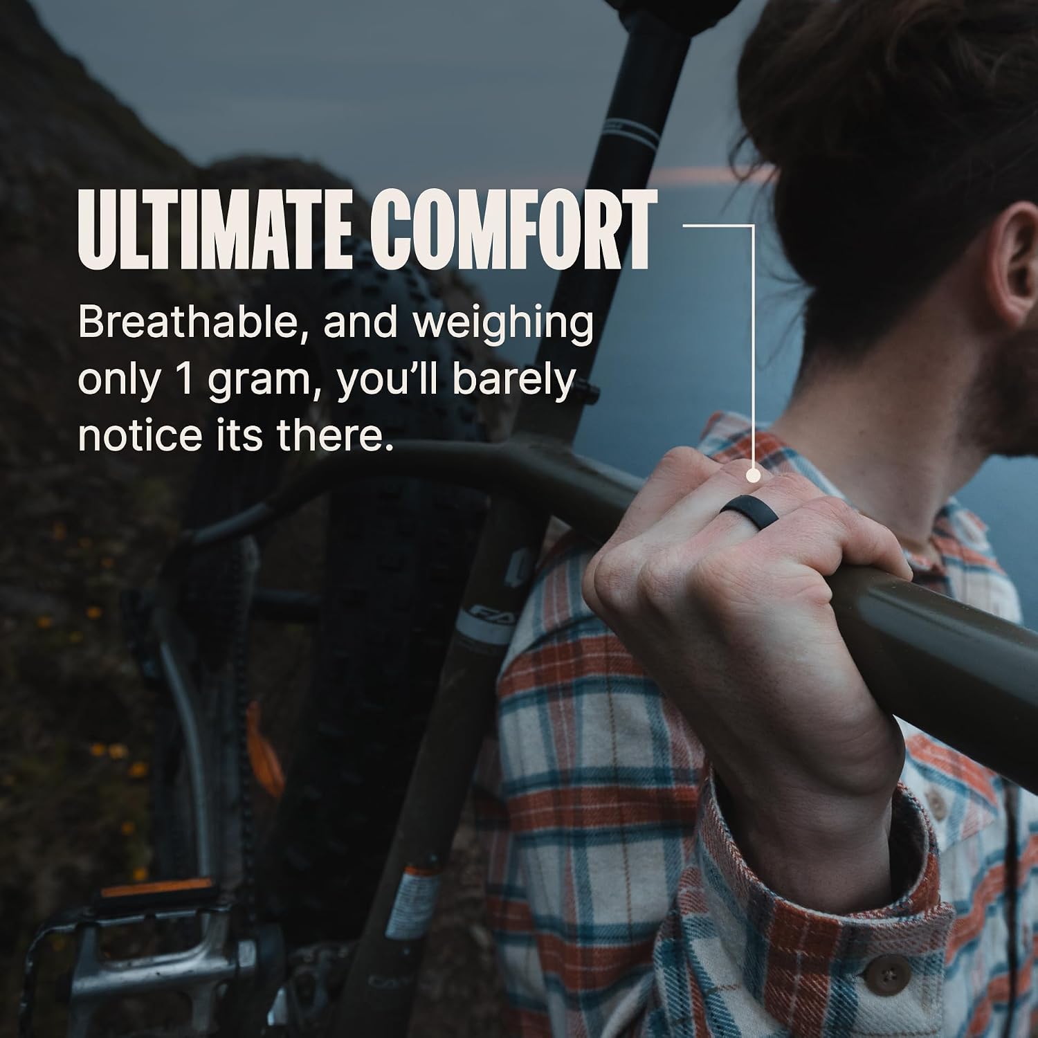 ANILLO DE SILICONA PARA HOMBRE GROOVE LIFE FLEXIBLE Y TRANSPIRABLE - 5