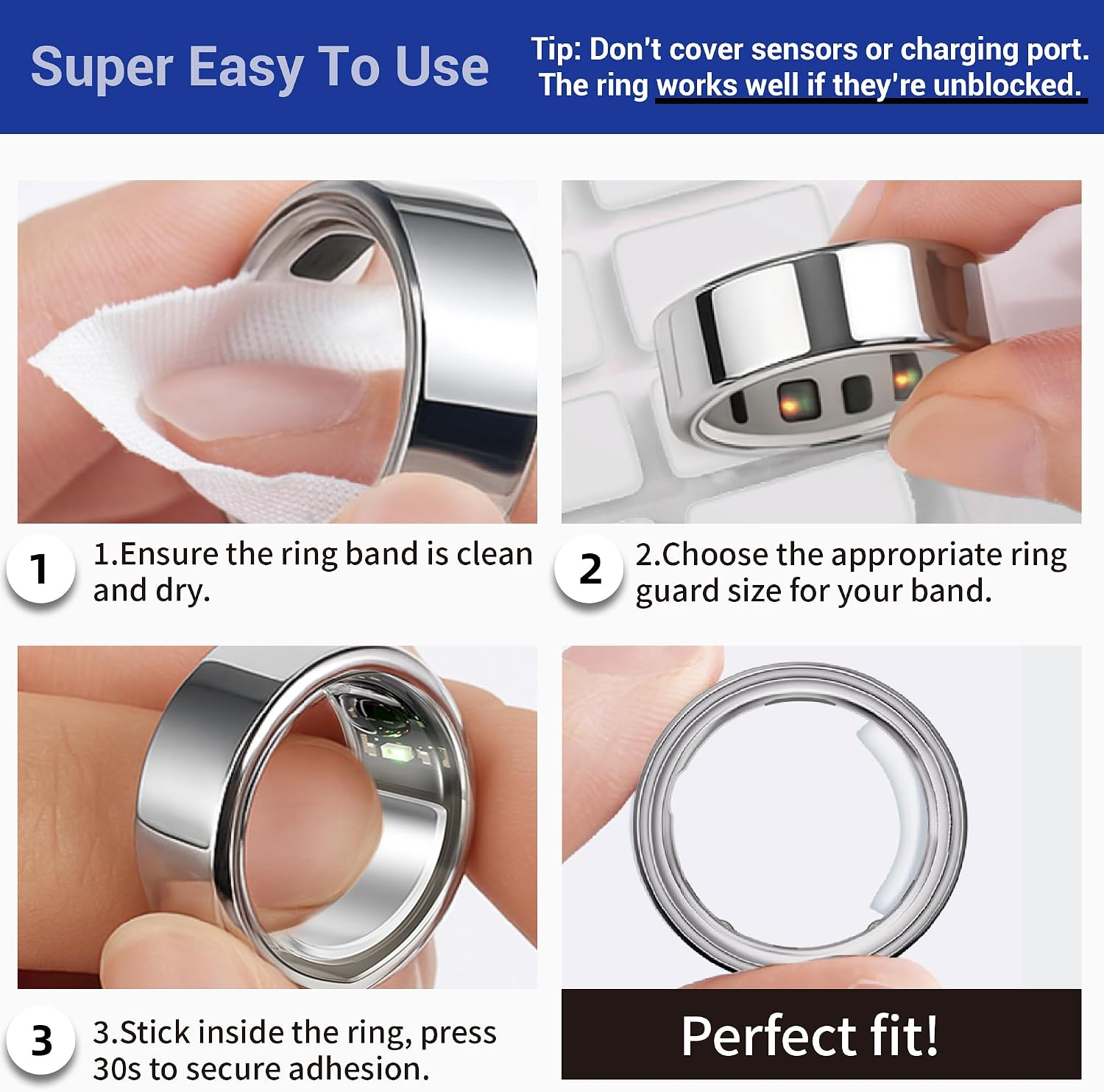 AJUSTADOR DE TALLA PARA ANILLOS INTELIGENTES OMILLY KIT 120 PIEZAS - 5