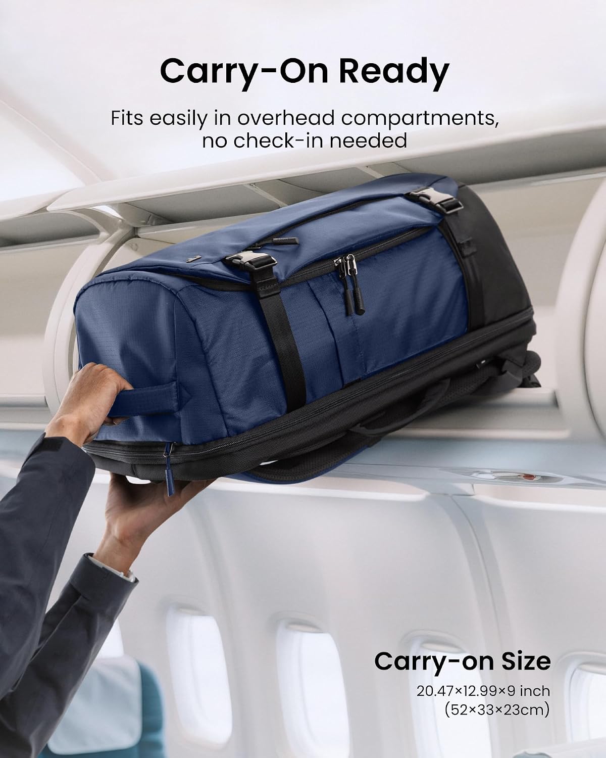 MOCHILA DE VIAJE TOMTOC TRAVEL BACKPACK 40L TSA FRIENDLY - 4
