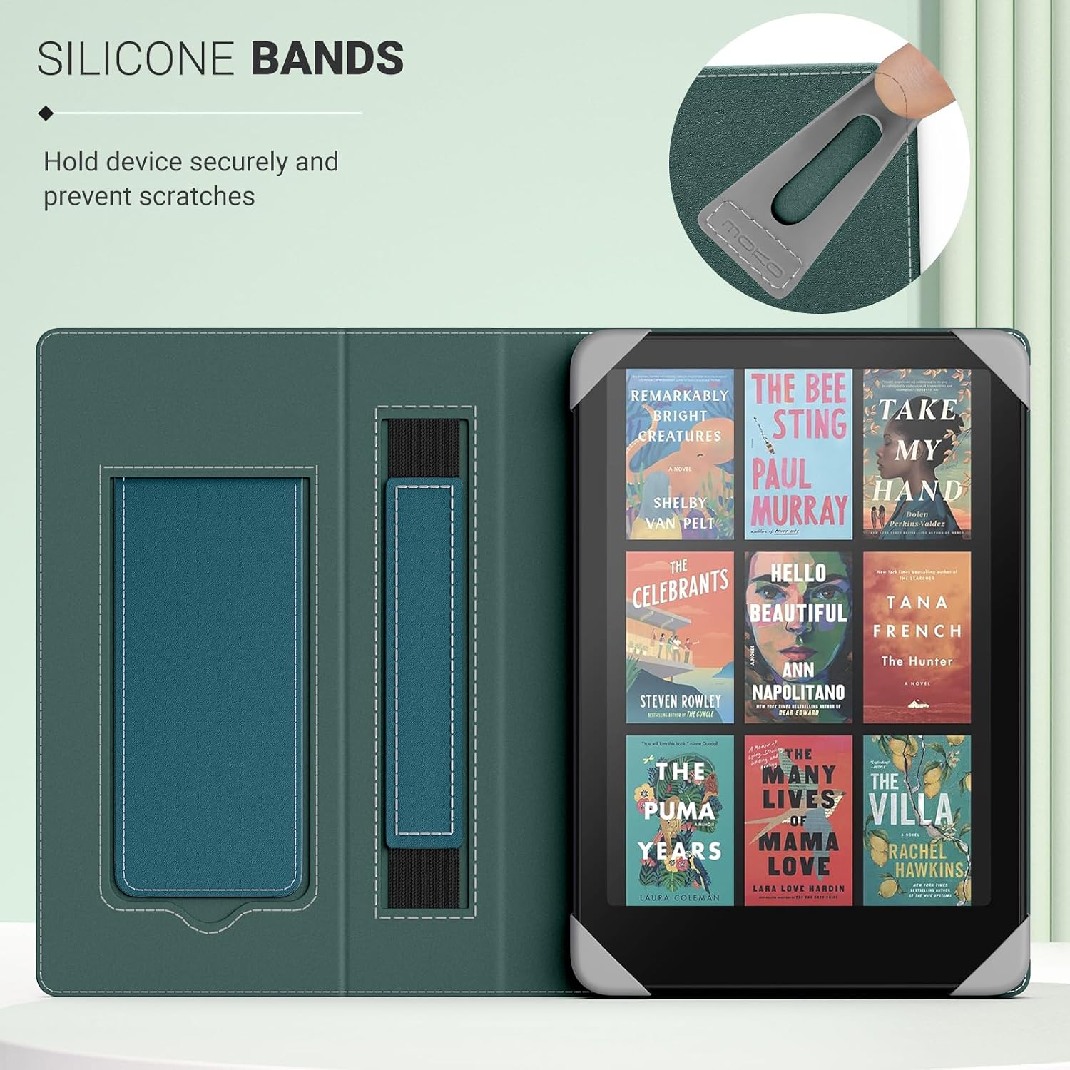 FUNDA UNIVERSAL PARA EREADERS Y TABLETS MOKO 6.8-7 PULGADAS TURQUESA - 3