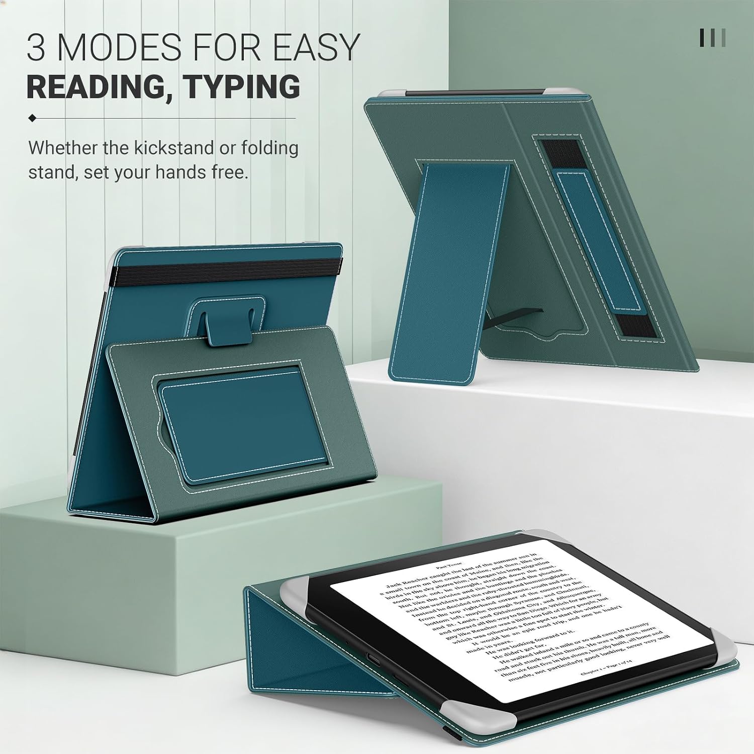 FUNDA UNIVERSAL PARA EREADERS Y TABLETS MOKO 6.8-7 PULGADAS TURQUESA - 5