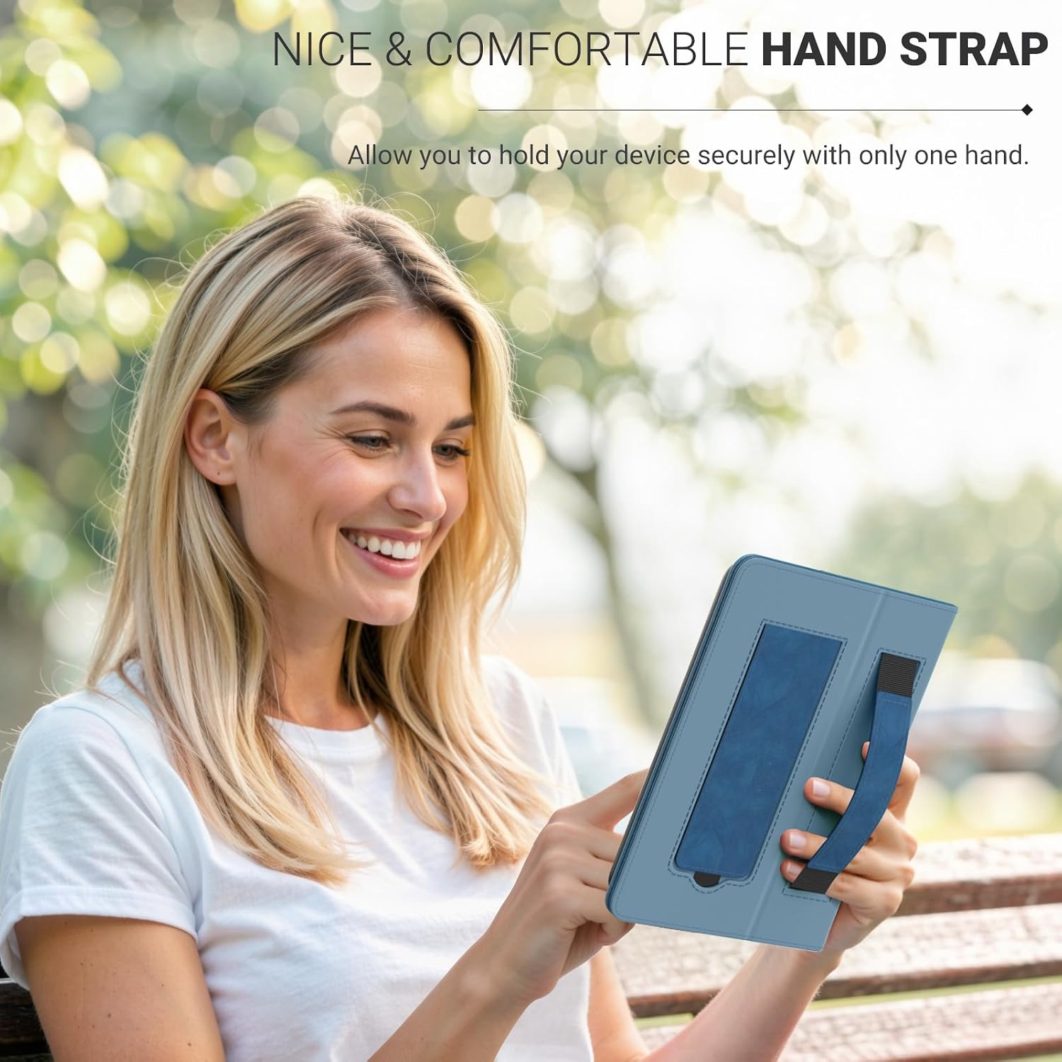 FUNDA UNIVERSAL PARA EREADERS Y TABLETS 6 PULGADAS MOKO AZUL VINTAGE - 4