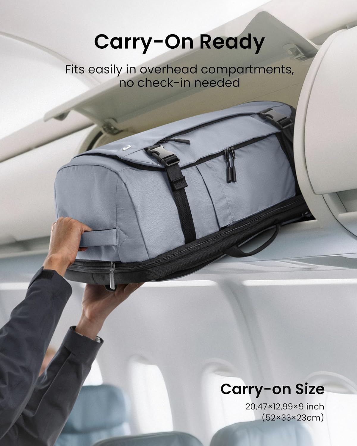 MOCHILA DE VIAJE TOMTOC TRAVEL BACKPACK 40L TSA FRIENDLY - 4