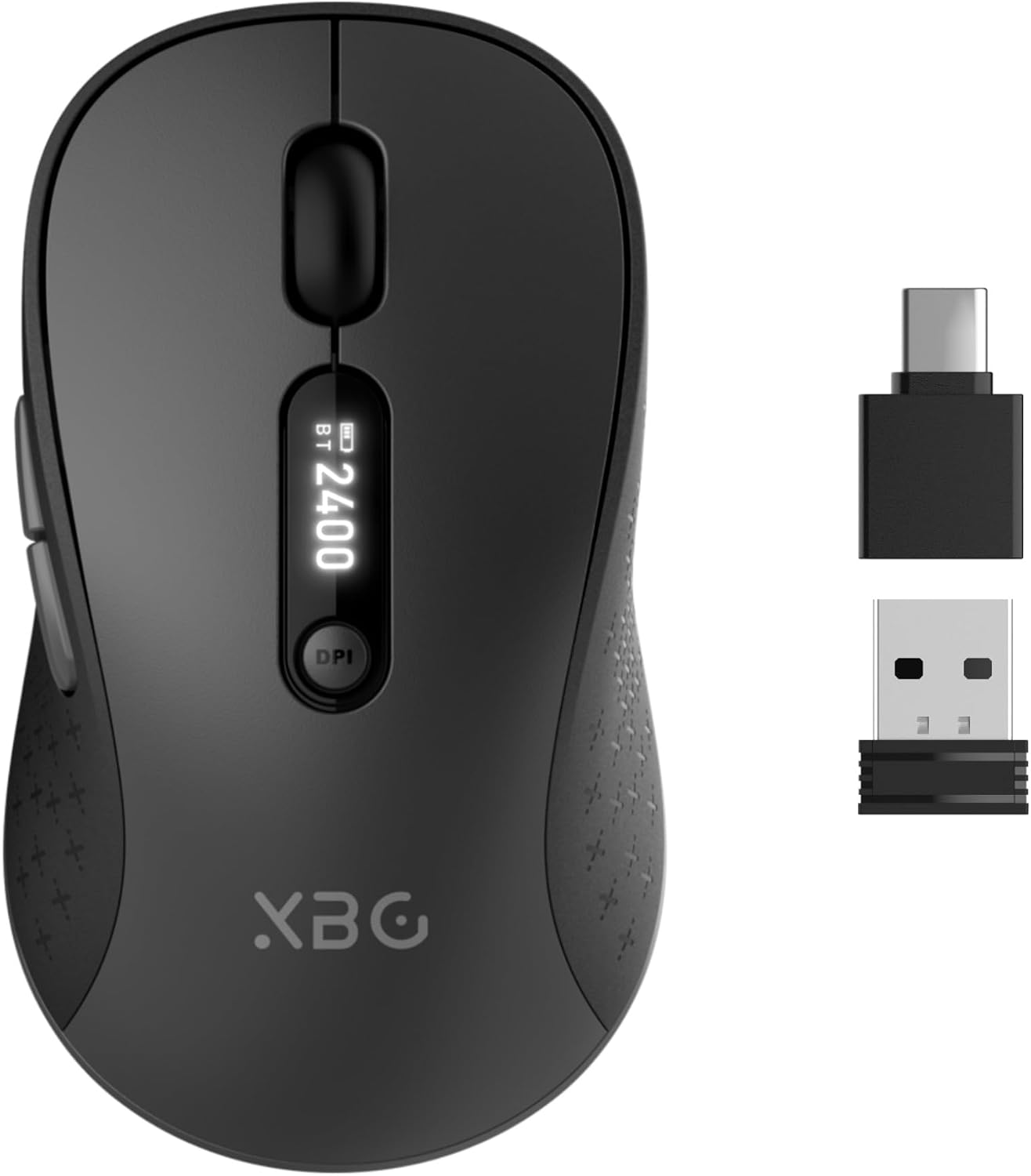 MOUSE INALÁMBRICO XBG B15PRO TRI-MODE CON PANTALLA LED PARA LAPTOP - 1