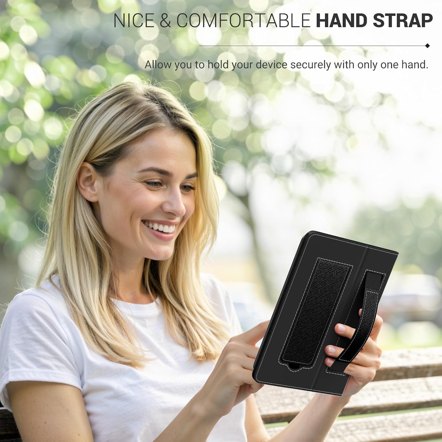 FUNDA UNIVERSAL PARA TABLETS Y EREADERS 6 PULGADAS MOKO NEGRA - 4
