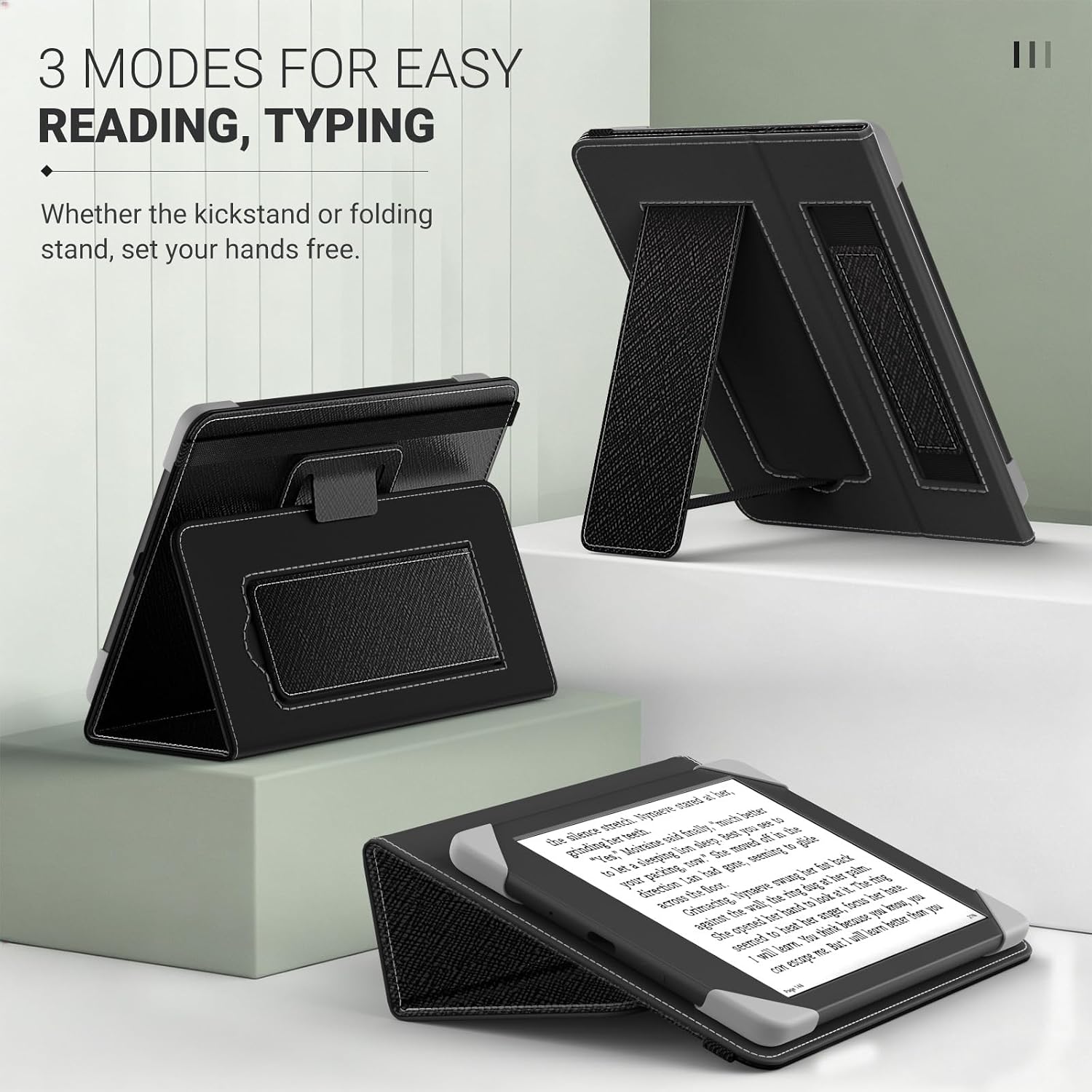 FUNDA UNIVERSAL PARA TABLETS Y EREADERS 6 PULGADAS MOKO NEGRA - 5