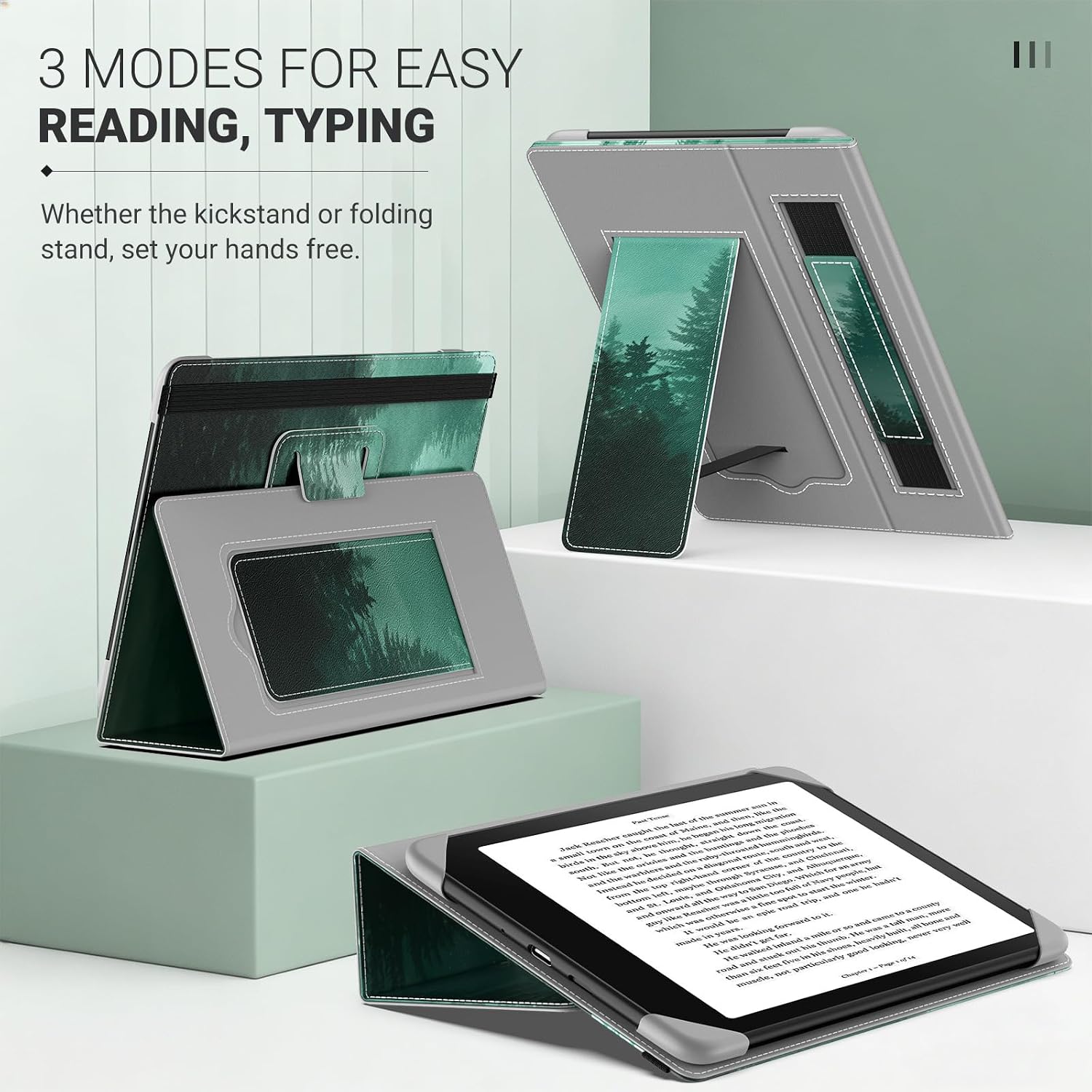 FUNDA UNIVERSAL PARA EREADERS Y TABLETS MOKO 6.8-7 PULGADAS FOREST - 3
