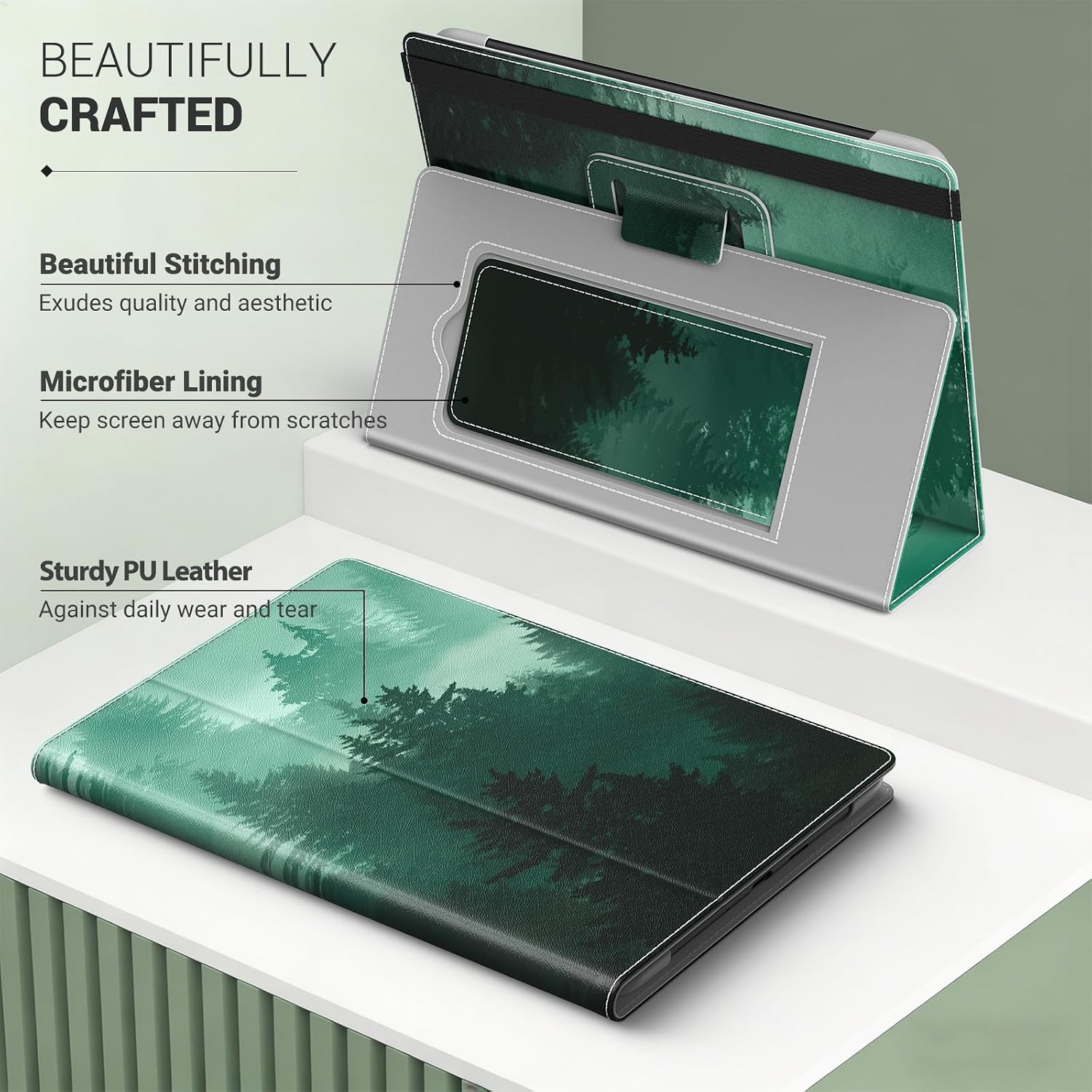 FUNDA UNIVERSAL PARA EREADERS Y TABLETS MOKO 6.8-7 PULGADAS FOREST - 5