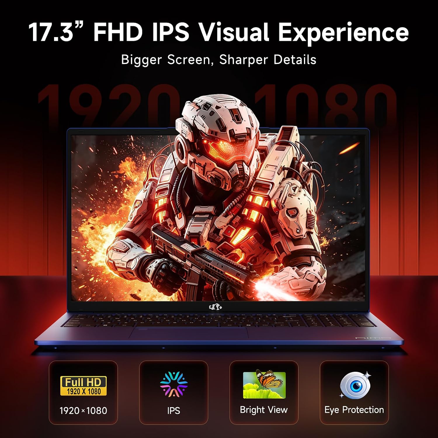 LAPTOP NIMO 17.3' AMD RYZEN 9 HX 370 64GB RAM 2TB SSD - 4
