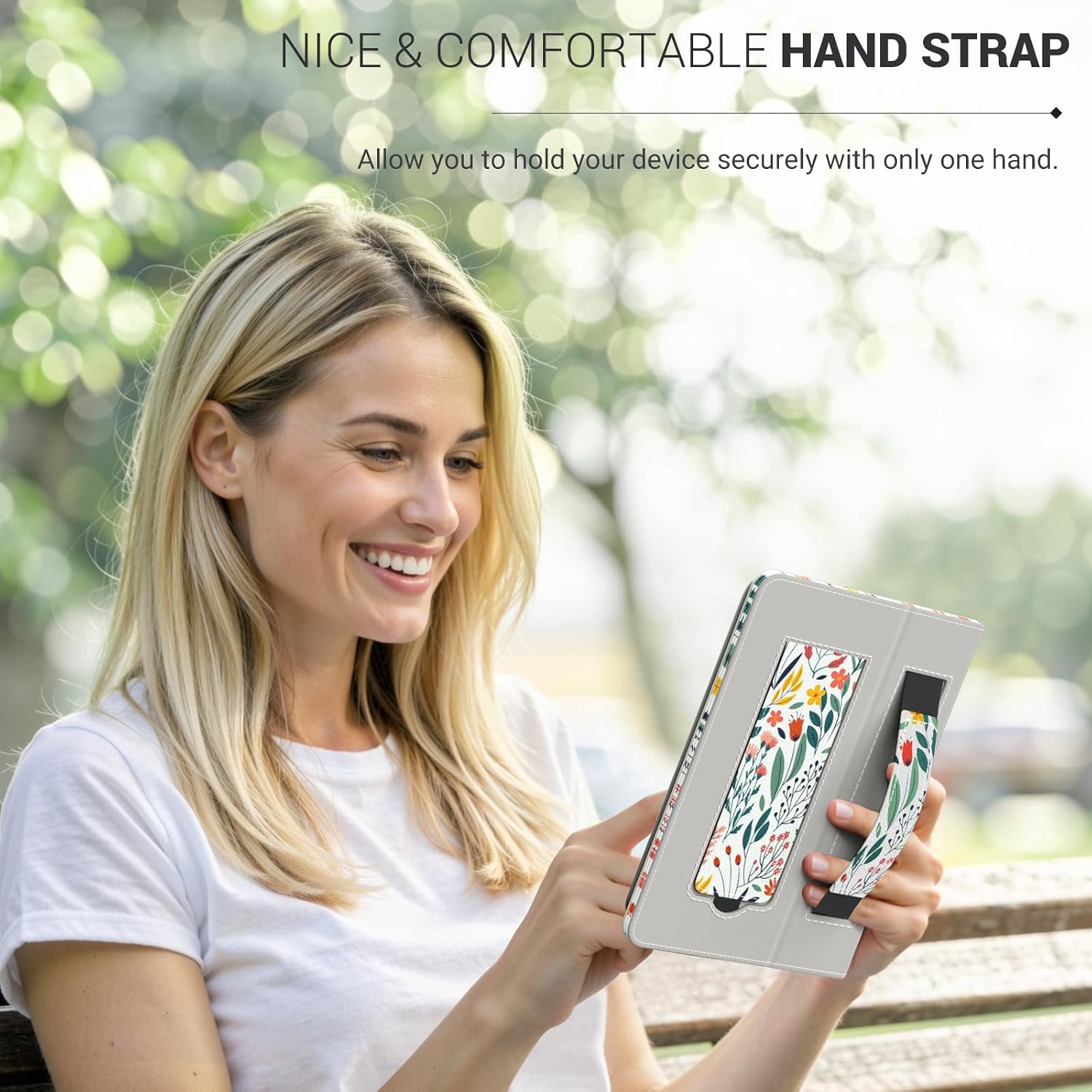 FUNDA UNIVERSAL PARA TABLETS Y EREADERS 6 PULGADAS MOKO FLORES - 4