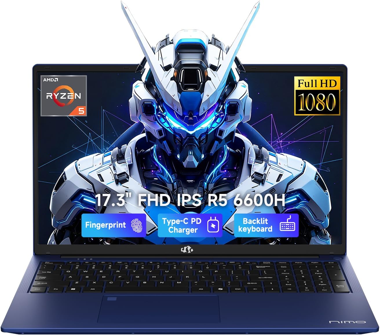 LAPTOP NIMO 17.3' AMD RYZEN 5 6600H 32GB RAM 1TB SSD - 1