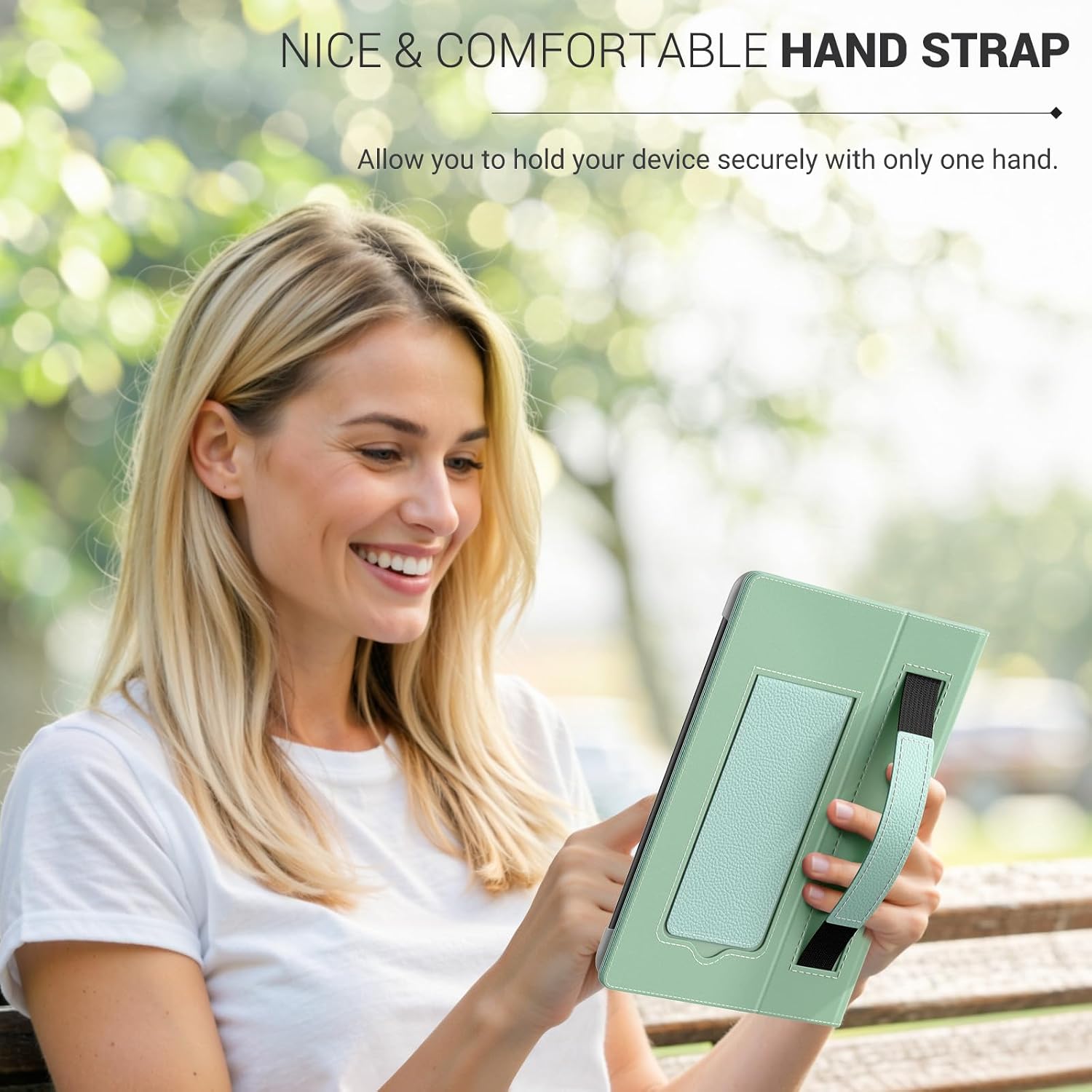 FUNDA PARA TABLETS Y EREADERS MOKO 6.8-7 PULGADAS COLOR ACEITUNA - 2