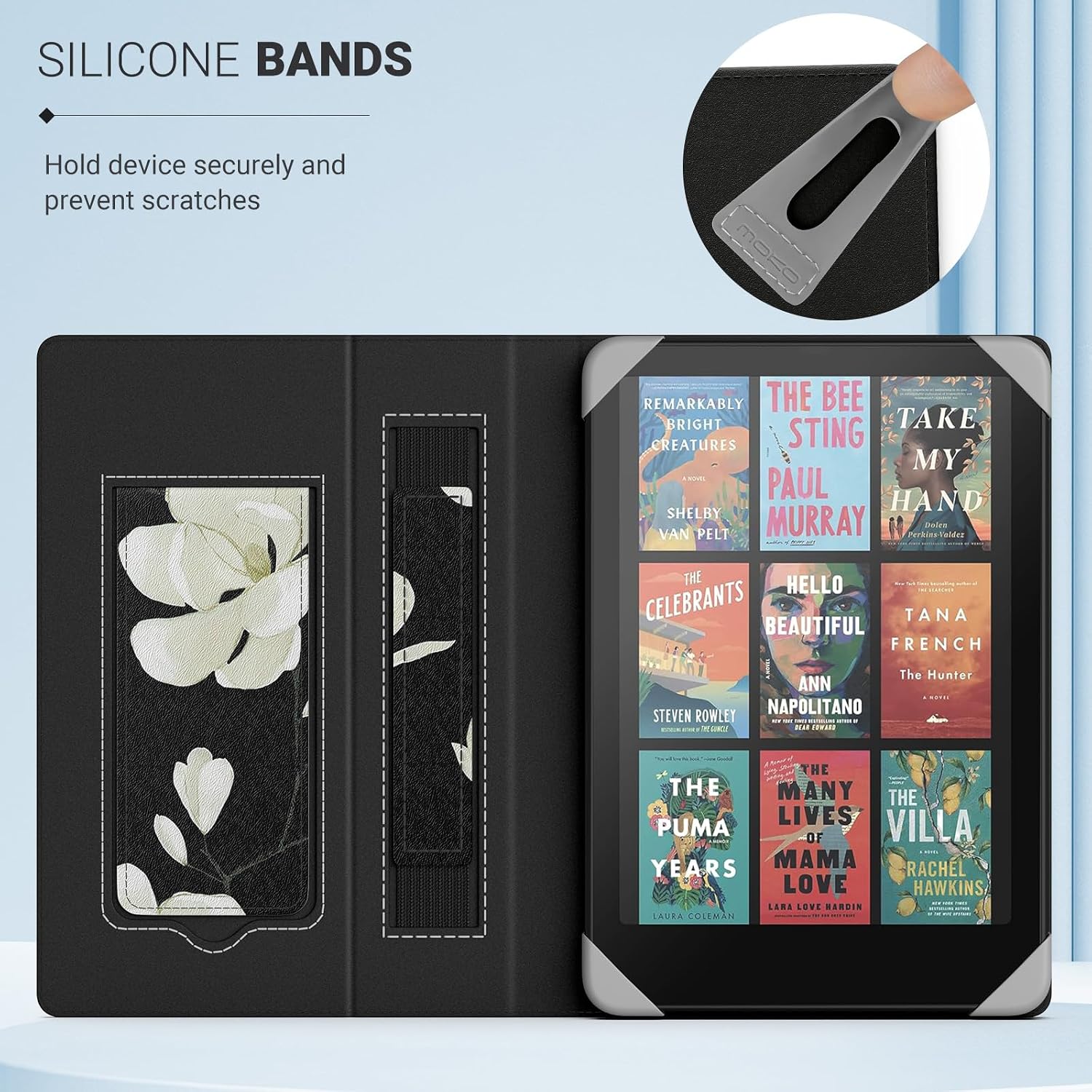 FUNDA UNIVERSAL MOKO PARA EREADERS Y TABLETS 6.8-7 PULGADAS MAGNOLIA - 3