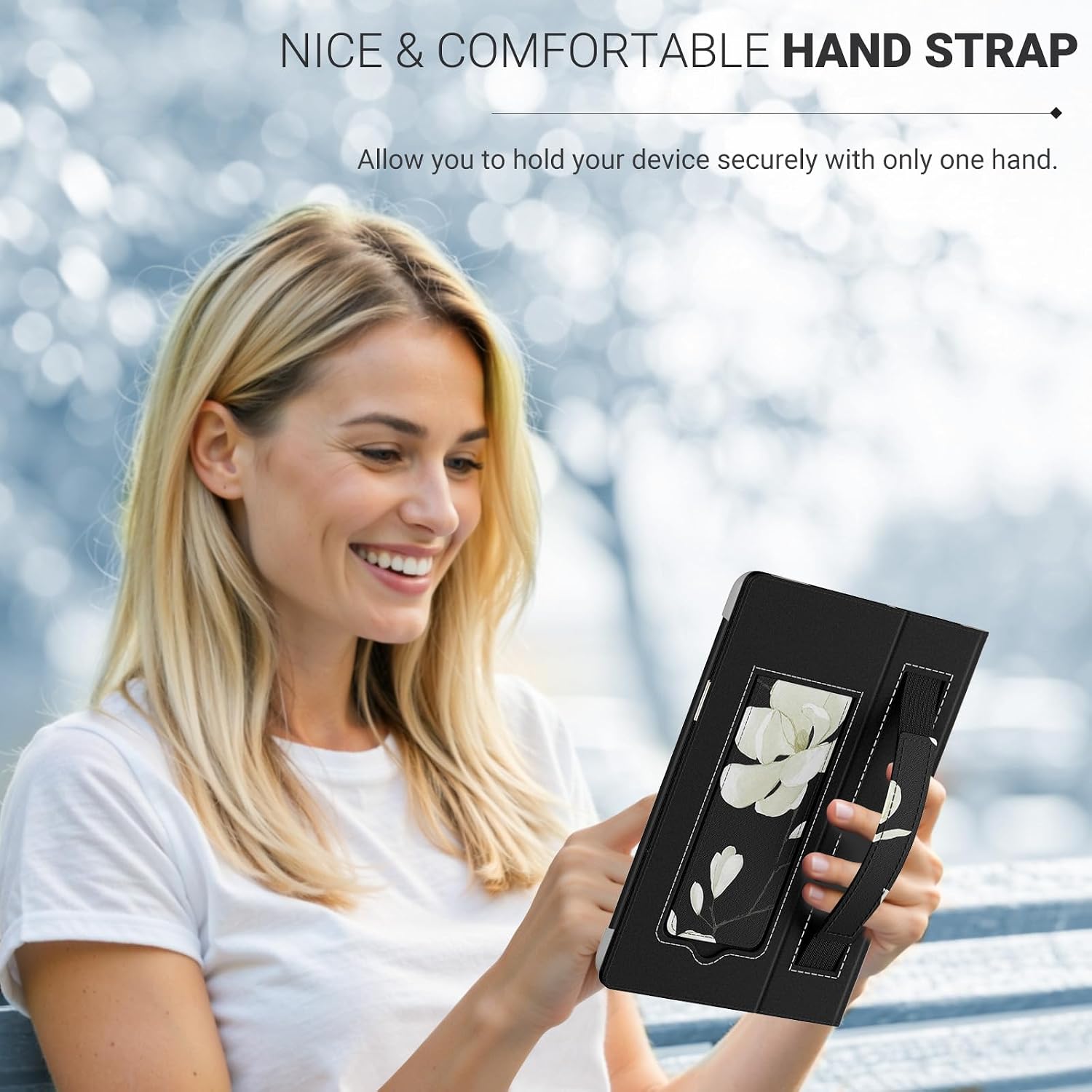 FUNDA UNIVERSAL MOKO PARA EREADERS Y TABLETS 6.8-7 PULGADAS MAGNOLIA - 4