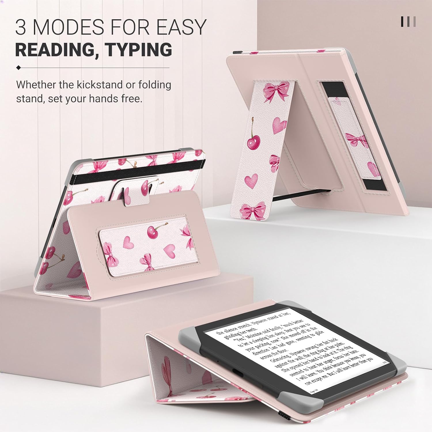 FUNDA UNIVERSAL PARA TABLETS Y EREADERS 6 PULGADAS MOKO CHERRY BOW - 5