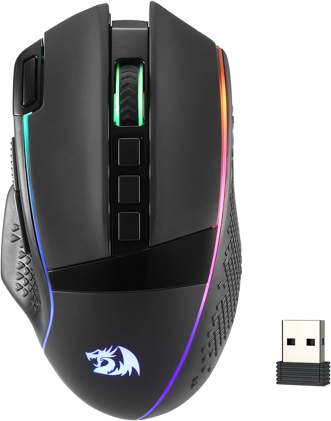 MOUSE GAMER REDRAGON M991 INALÁMBRICO RGB 26000 DPI 3 MODOS - 1