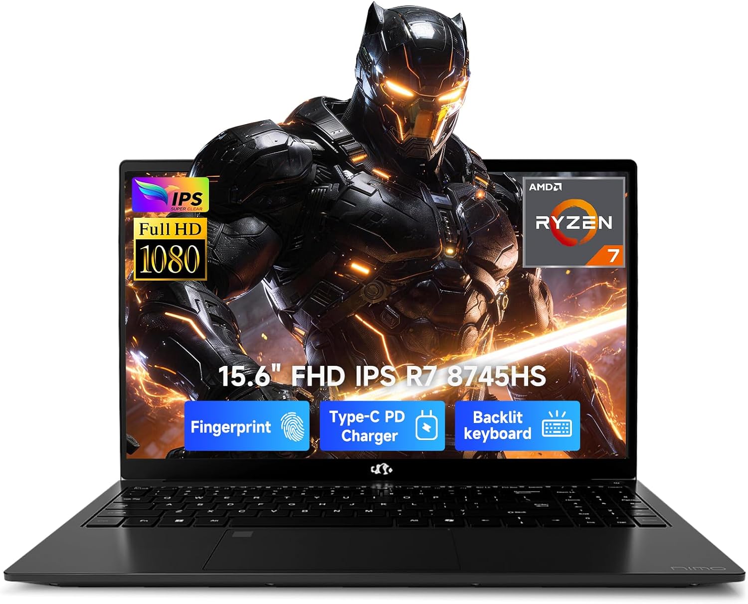 LAPTOP NIMO 15.6' AMD RYZEN 7 8745HS 16GB DDR5 512GB SSD - 1