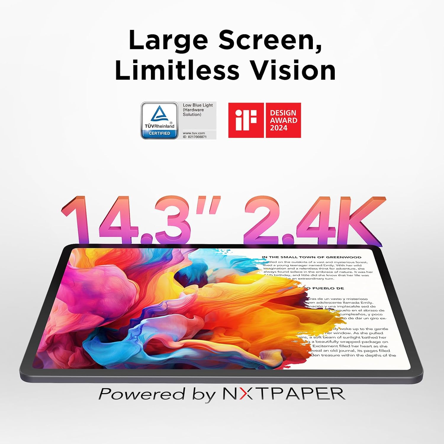 TABLET TCL NXTPAPER 14 ANDROID 14.3' 2.4K 8+256GB - 3