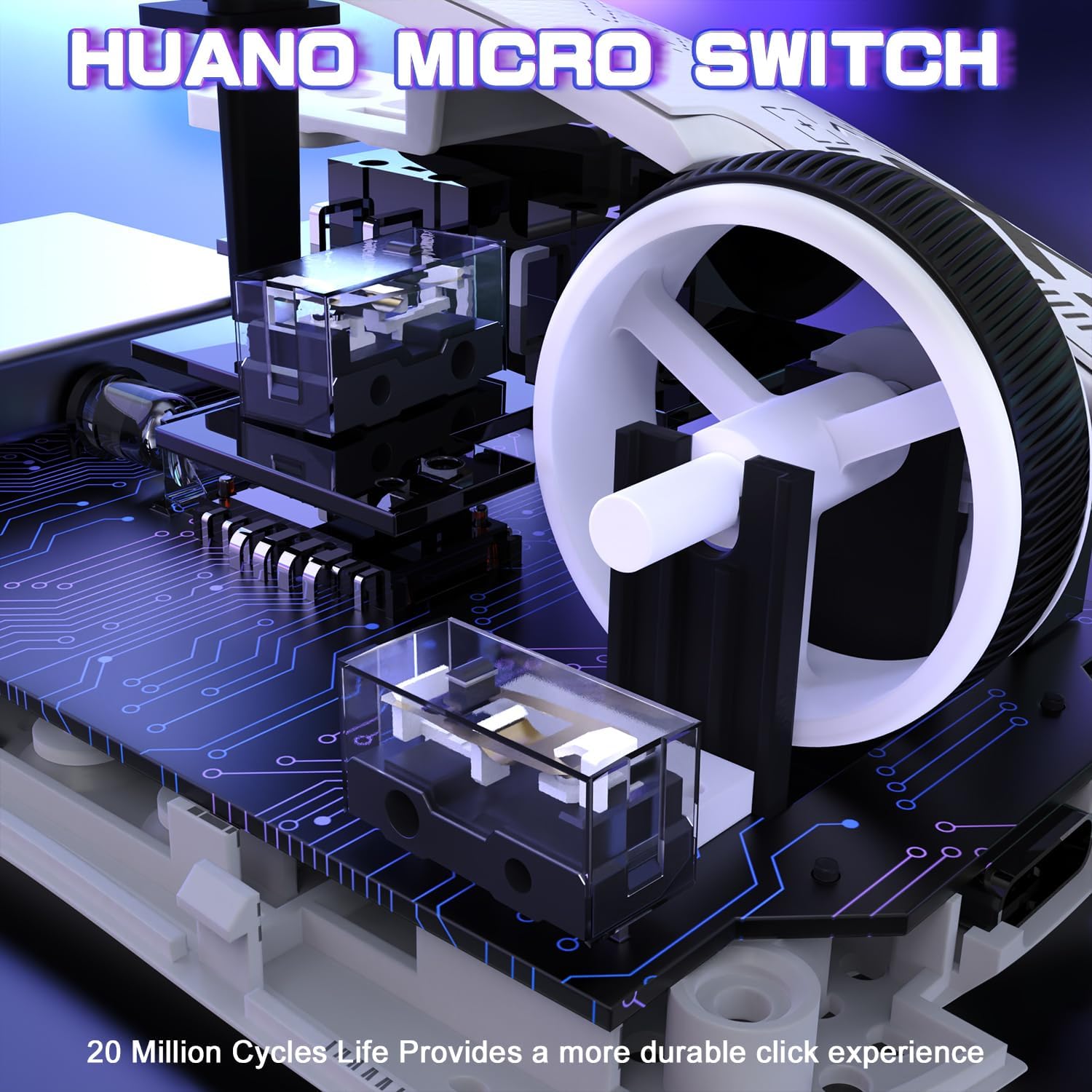 MOUSE GAMER ATTACK SHARK X11 SE ULTRA-LIGERO INALÁMBRICO BLANCO - 5