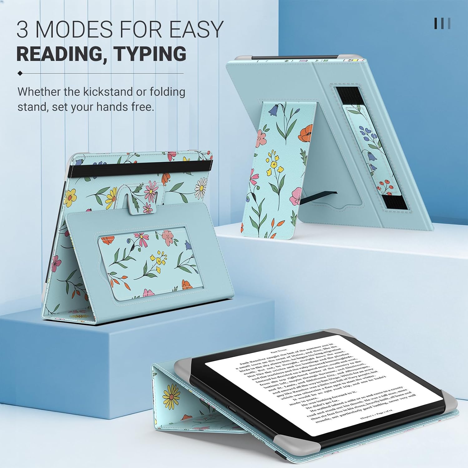 FUNDA UNIVERSAL PARA EREADERS Y TABLETS 6.8-7 PULGADAS MOKO AZUL - 3