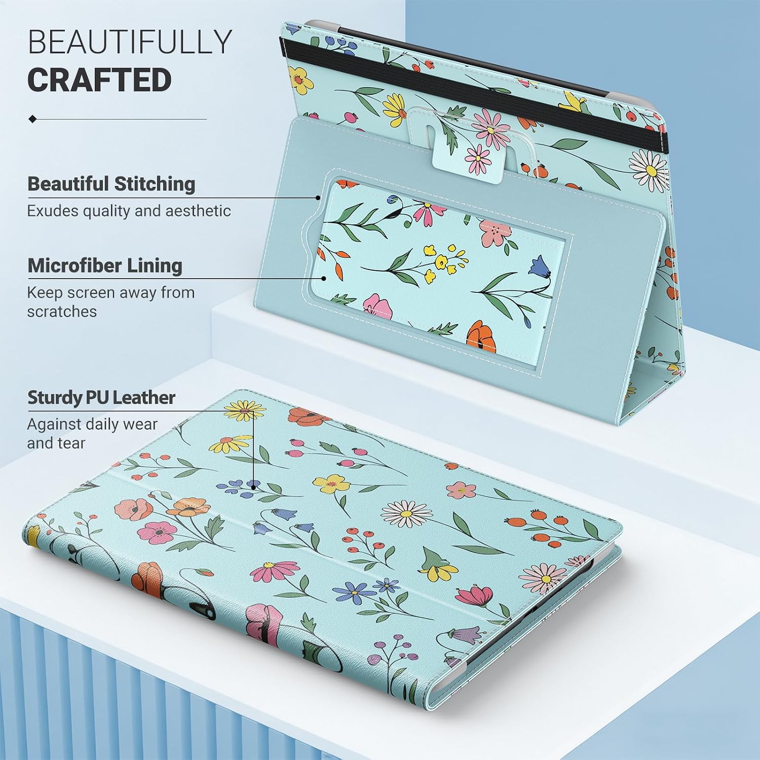 FUNDA UNIVERSAL PARA EREADERS Y TABLETS 6.8-7 PULGADAS MOKO AZUL - 5