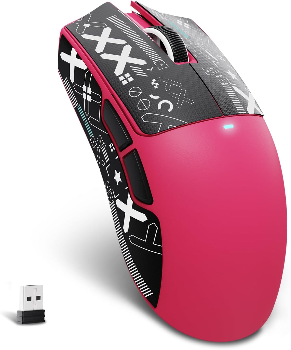 MOUSE GAMER ATTACK SHARK X11 SE ULTRA-LIGERO INALÁMBRICO BERRY ROJO - 1