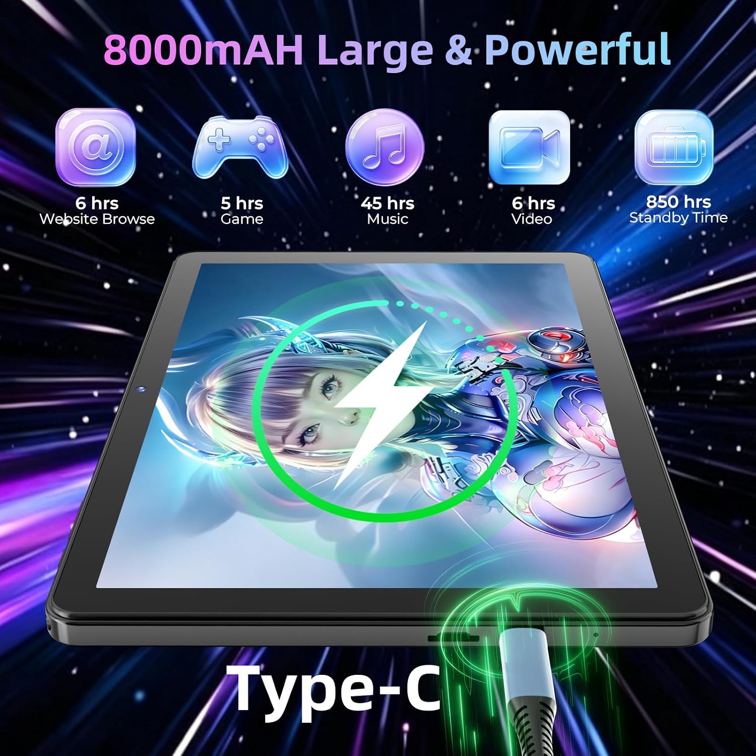 TABLET 11 PULGADAS UBDXBD ANDROID 16 CON TECLADO Y PROCESADOR OCTA CORE - 3