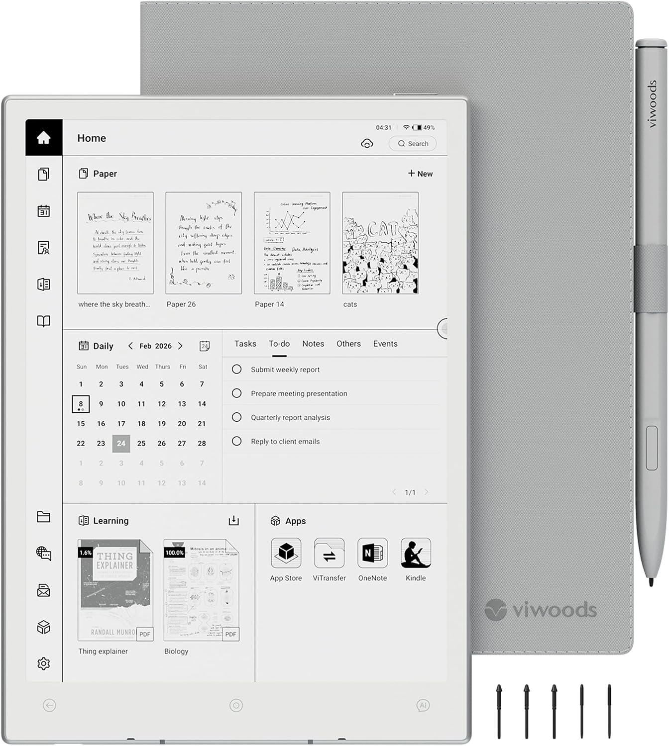 TABLET VIWOODS AIPAPER MINI 8.2' E INK CON LÁPIZ DIGITAL - 1