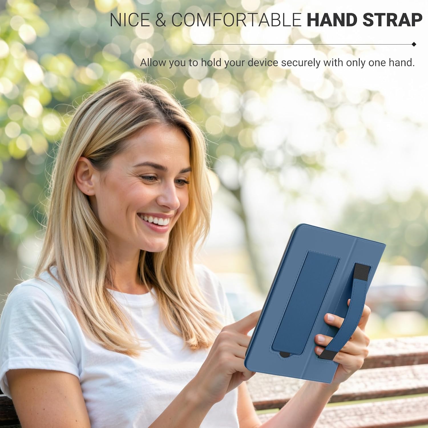 FUNDA UNIVERSAL PARA TABLETS Y EREADERS 6 PULGADAS MOKO AZUL OSCURO - 4