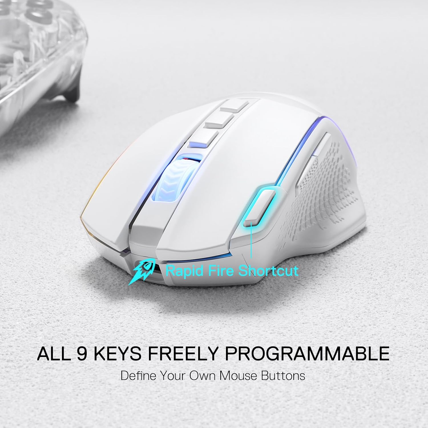 MOUSE GAMER REDRAGON M991 INALÁMBRICO RGB 26000 DPI 3 MODOS - 4