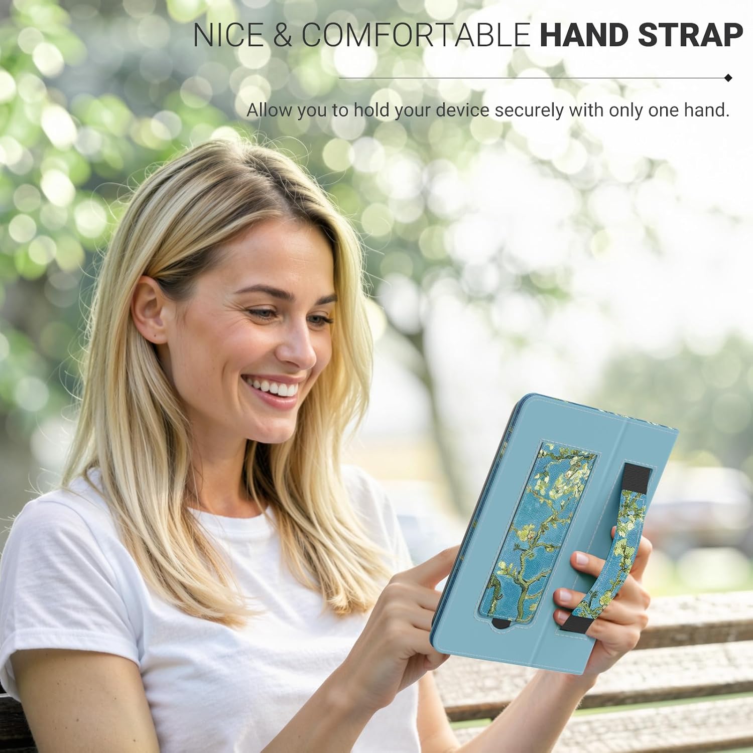 FUNDA UNIVERSAL PARA TABLETS Y EREADERS 6 PULGADAS MOKO APRICOT BLOSSOM - 3