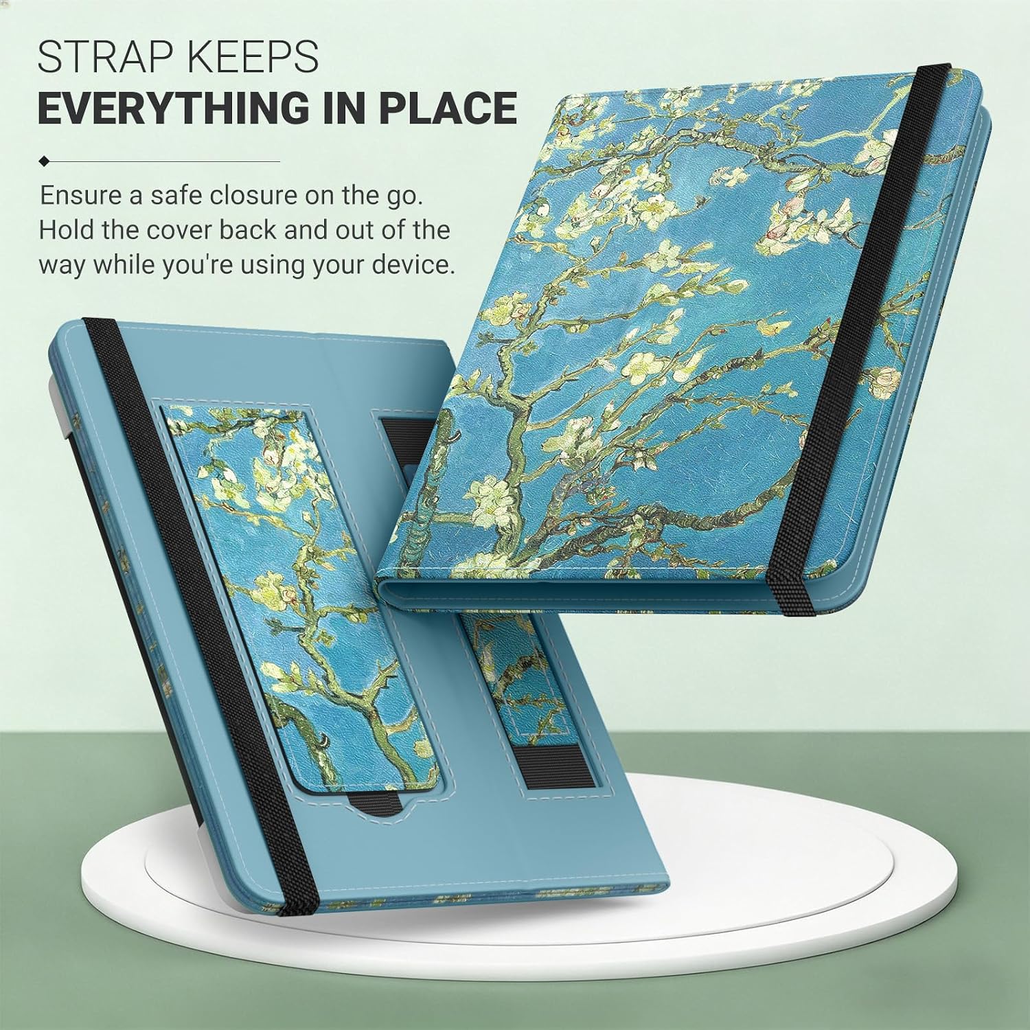 FUNDA UNIVERSAL PARA TABLETS Y EREADERS 6 PULGADAS MOKO APRICOT BLOSSOM - 5
