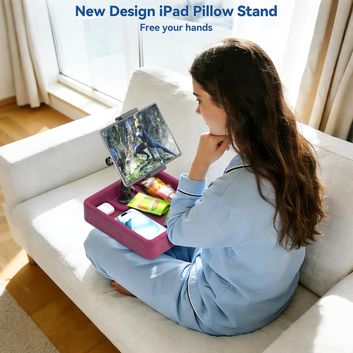 SOPORTE PARA TABLET KDD PILLOW STAND AJUSTABLE MULTIÁNGULO PARA CAMA Y ESCRITORIO - 5