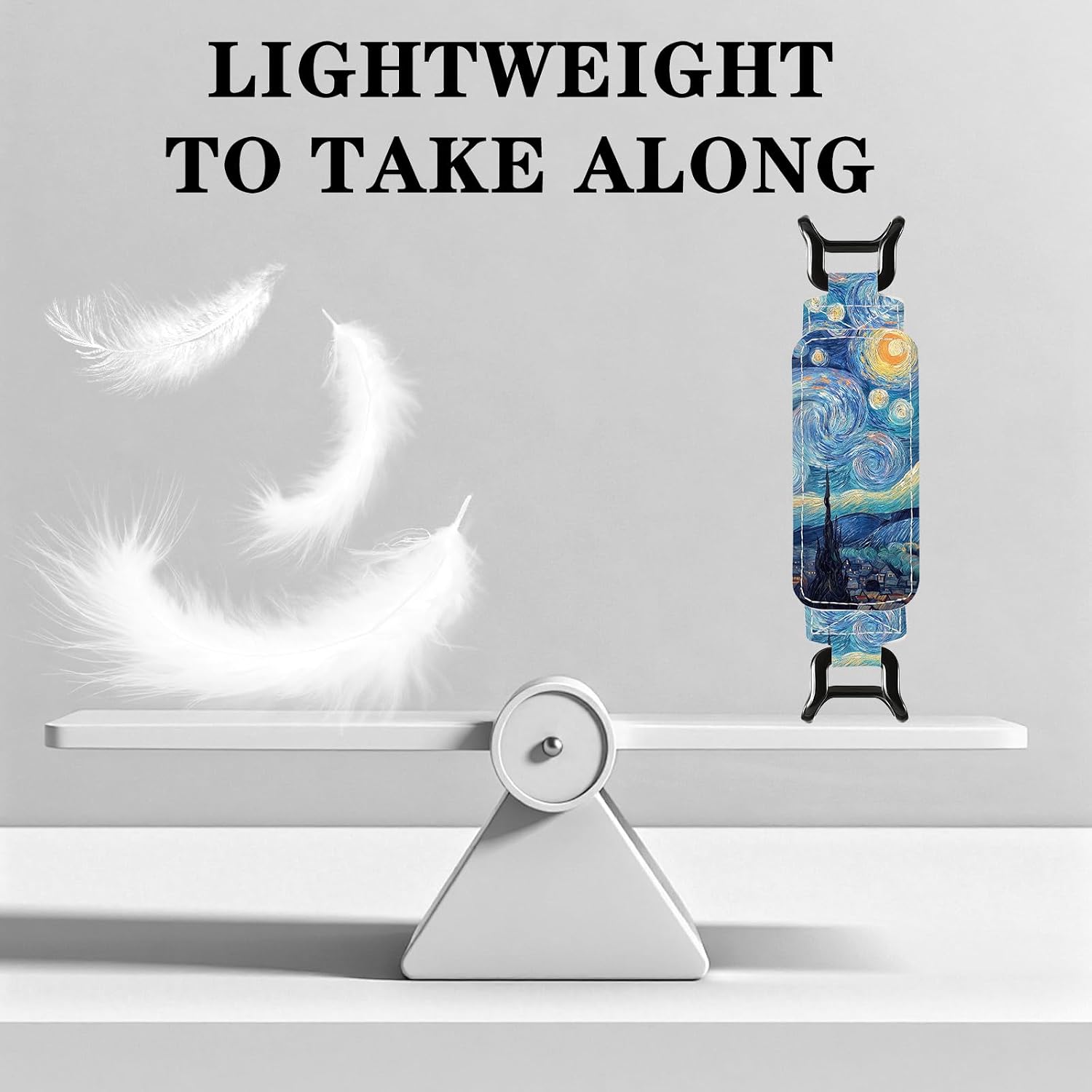 SOPORTE DE MANO PARA KINDLE BERIREXRION STARRY NIGHT AZUL PARA LECTORES DE 6-7.5 PULGADAS - 3