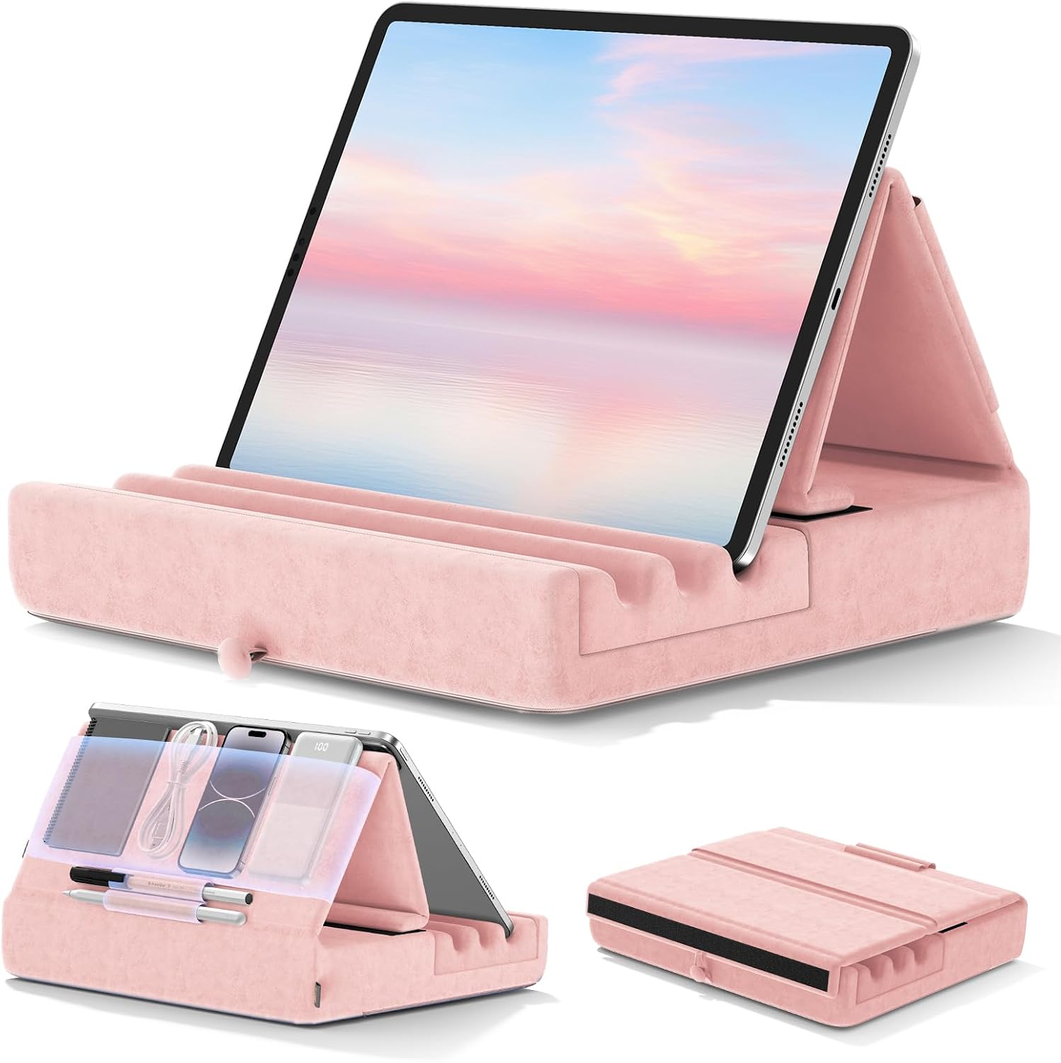 SOPORTE PARA TABLET KDD PILLOW HOLDER PLEGABLE PARA IPAD Y OTROS DISPOSITIVOS - 1