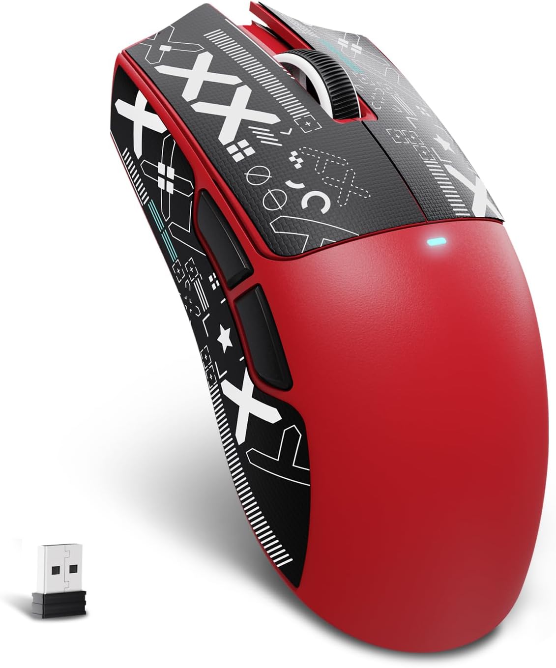 MOUSE GAMER ATTACK SHARK X11 SE ULTRA-LIGERO INALÁMBRICO ROJO - 1