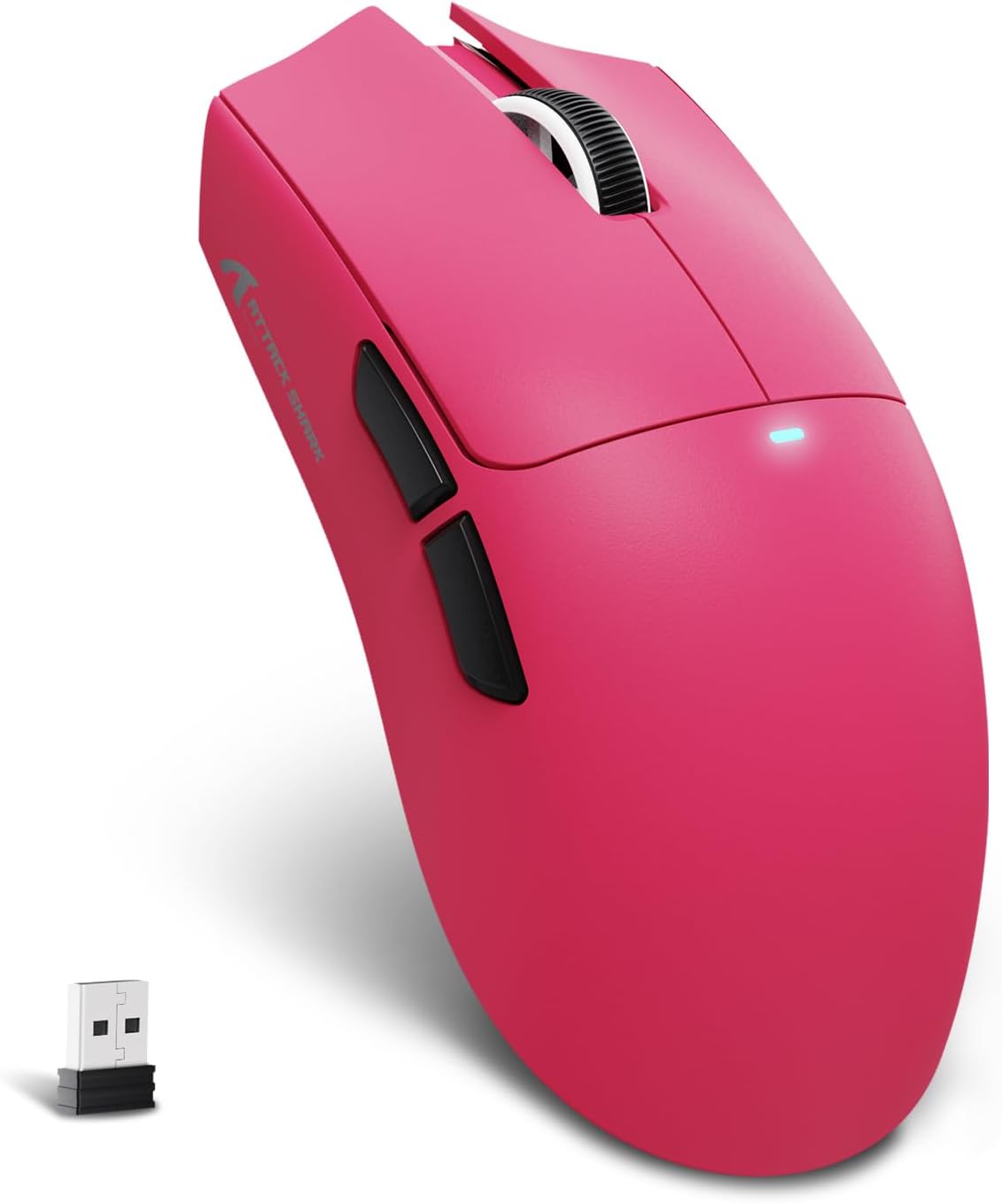 MOUSE GAMER ATTACK SHARK X11 SE ULTRA-LIGERO INALÁMBRICO BERRY ROJO - 1