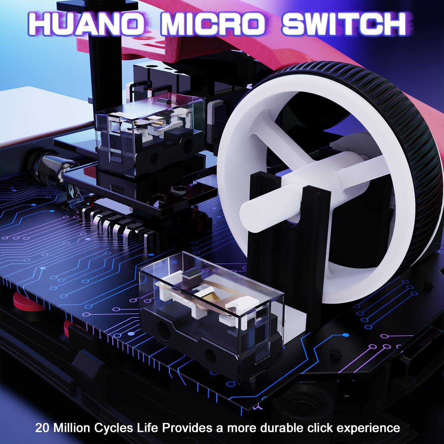 MOUSE GAMER ATTACK SHARK X11 SE ULTRA-LIGERO INALÁMBRICO BERRY ROJO - 4