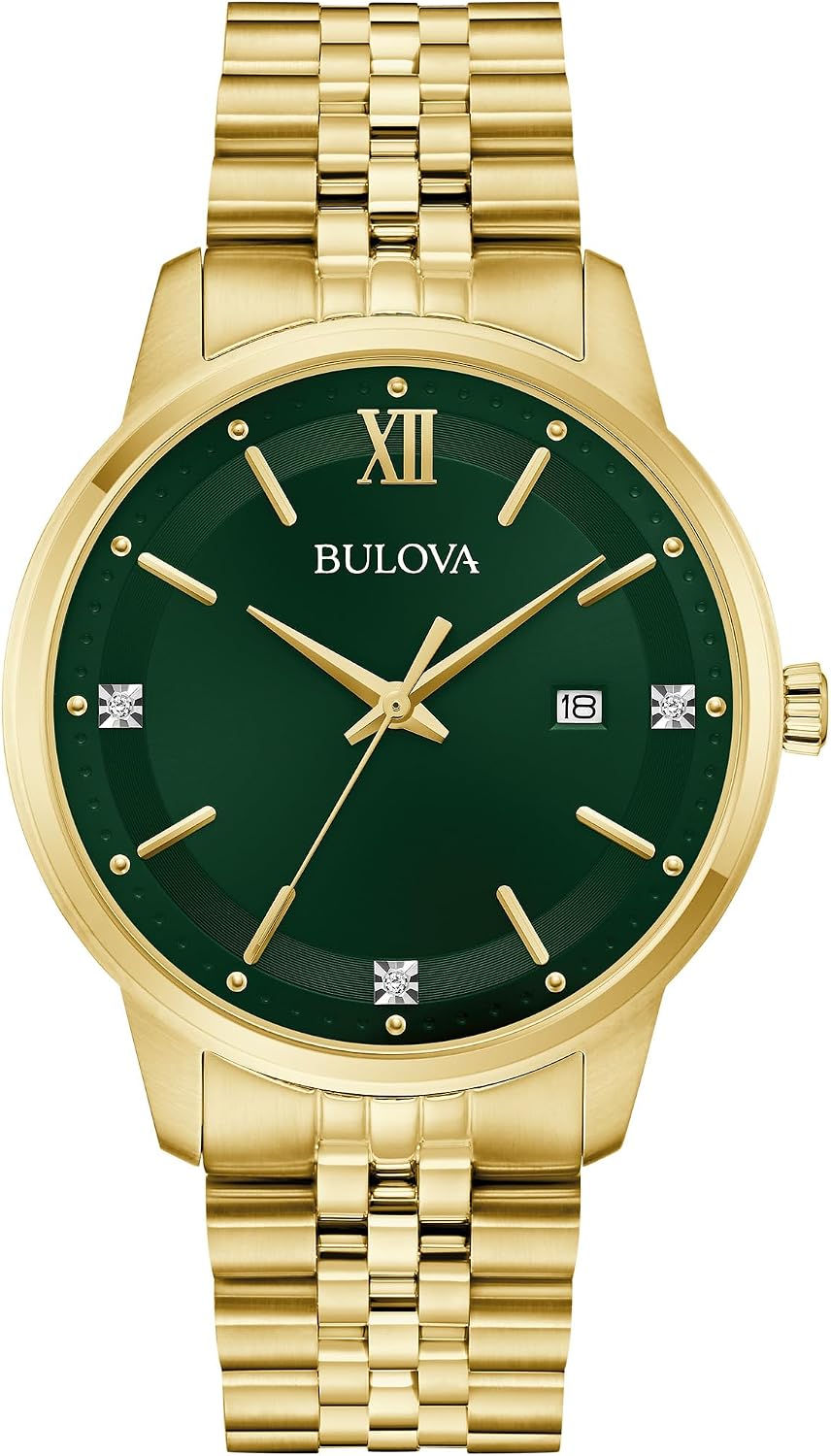 RELOJ DE PULSERA BULOVA CLASSIC DIAMOND PARA HOMBRE, CUARZO, 41MM, PULSERA ACERO INOXIDABLE - 1