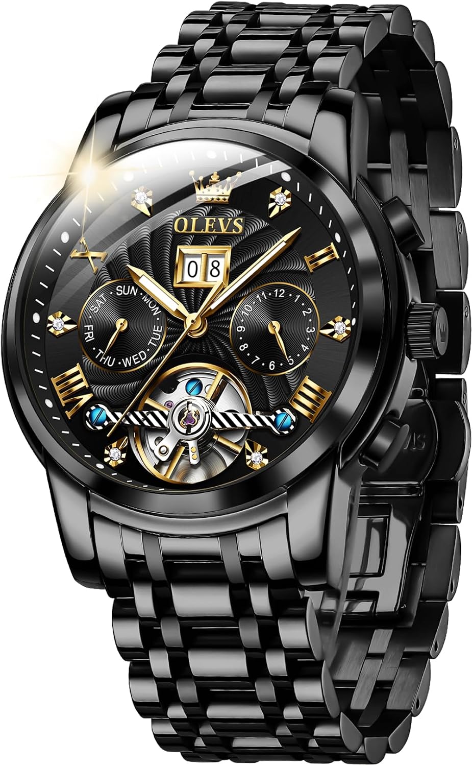 RELOJ DE PULSERA OLEVS AUTOMATIC DORADO PARA HOMBRE - 1